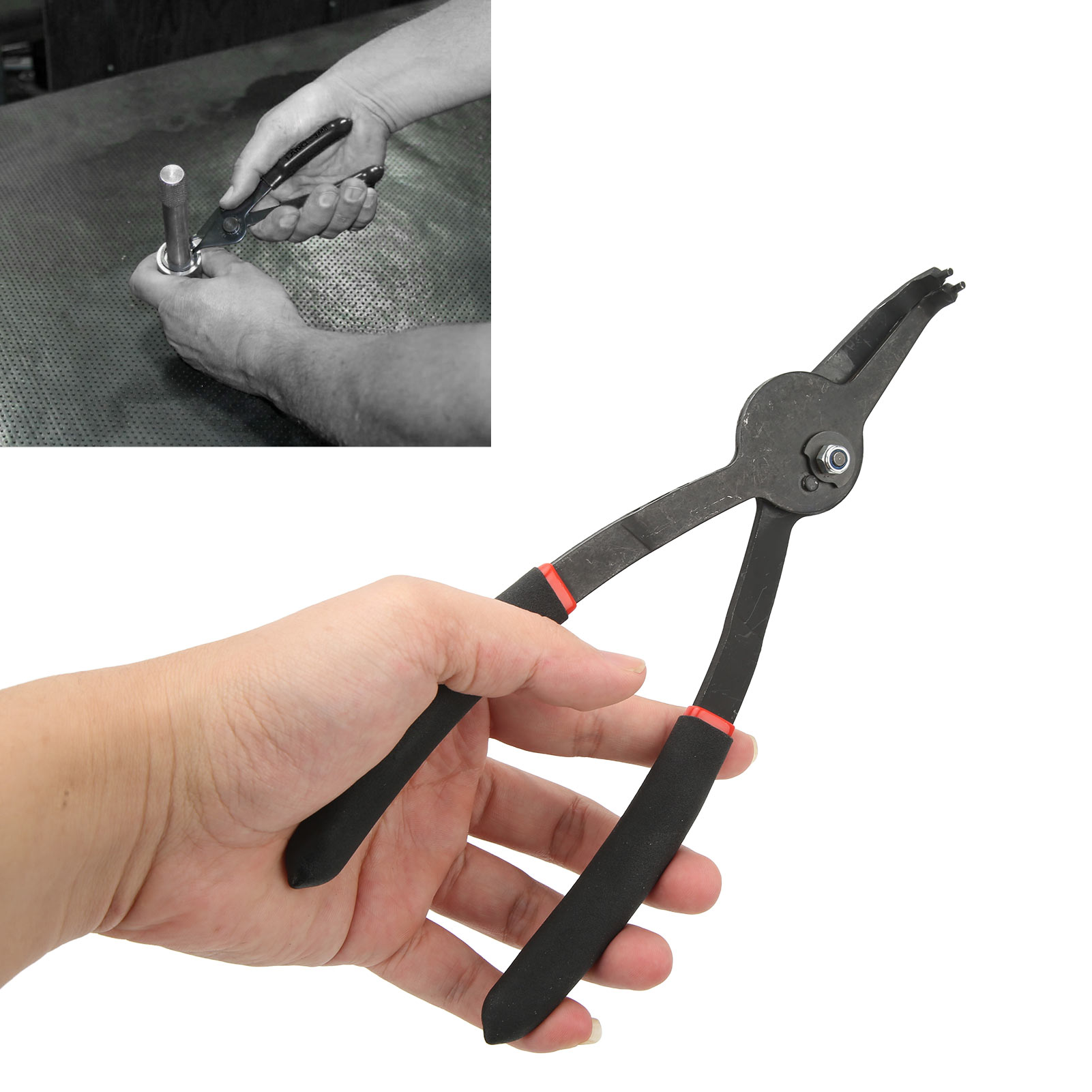 9-zoll-sprengringzange Mit Fester Spitze Für Innen- Und Außenringe, Kfz-reparaturwerkzeug, 90°