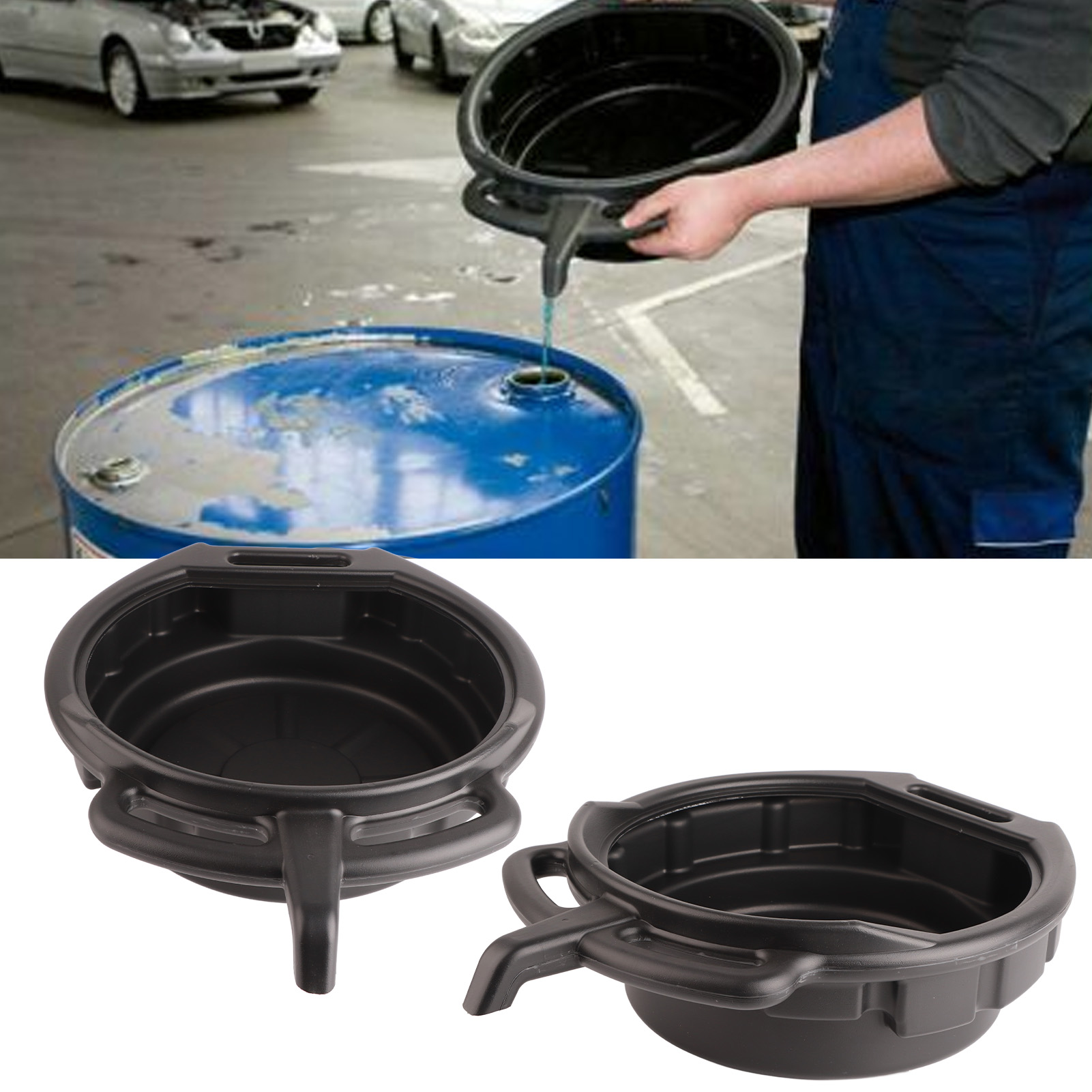 Tragbare Ölauffangwanne, Frostschutzmittel, Schwarz, Kfz-reparaturwerkzeug, 7,5 L