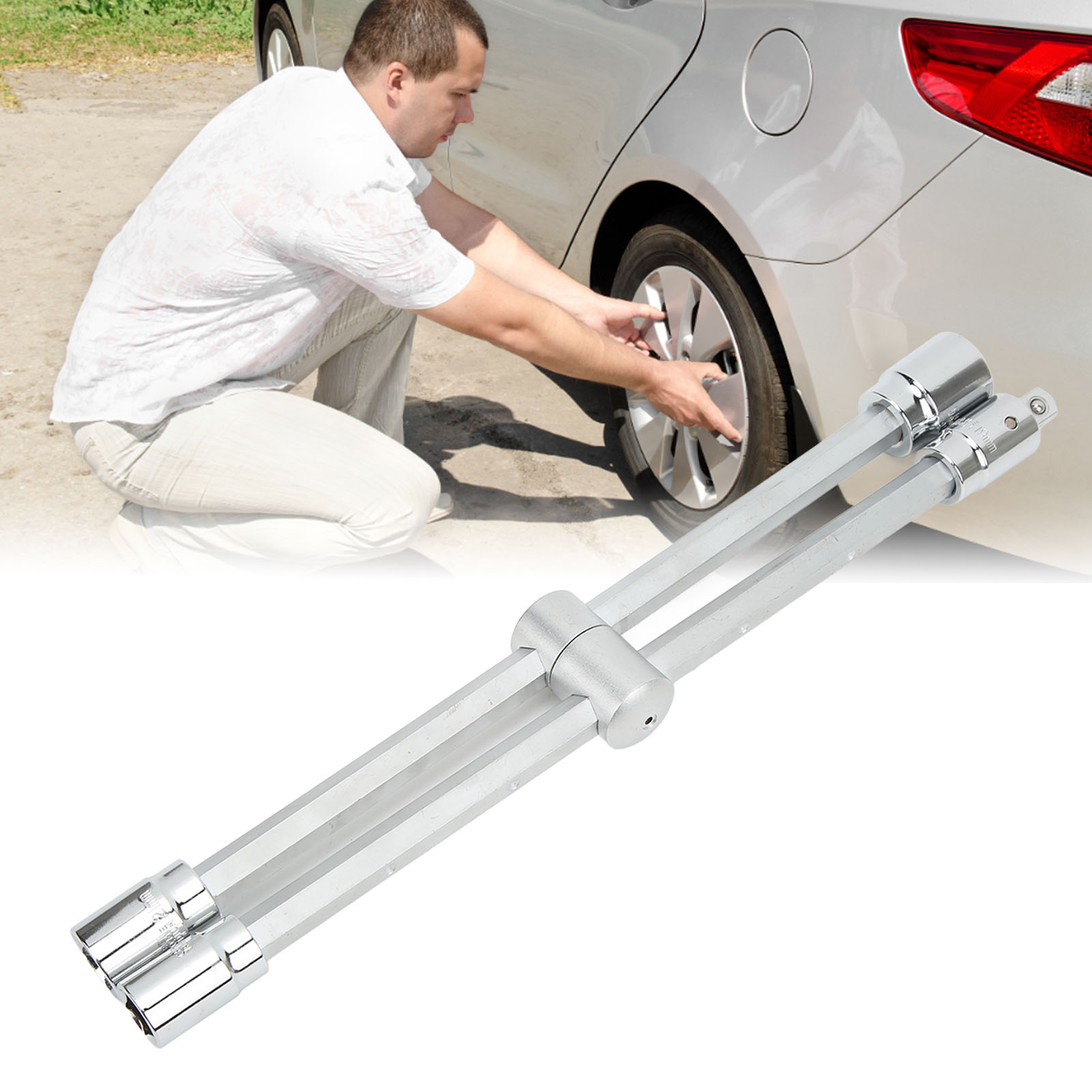 4-fach Klappbarer Phillips 1/2"-schlüssel Für 17, 19, 21 Und 23 Mm Steckschlüssel (vt13533)