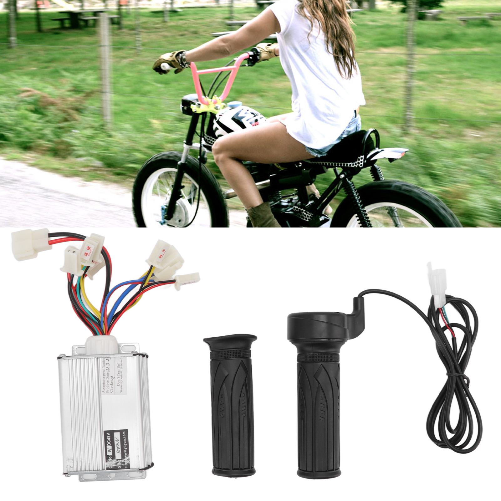 48v 1000w Bürstenregler + Gaszug Mit Langem Kabel, Geeignet Für Roller, E-bikes Und Elektrofahrräder.