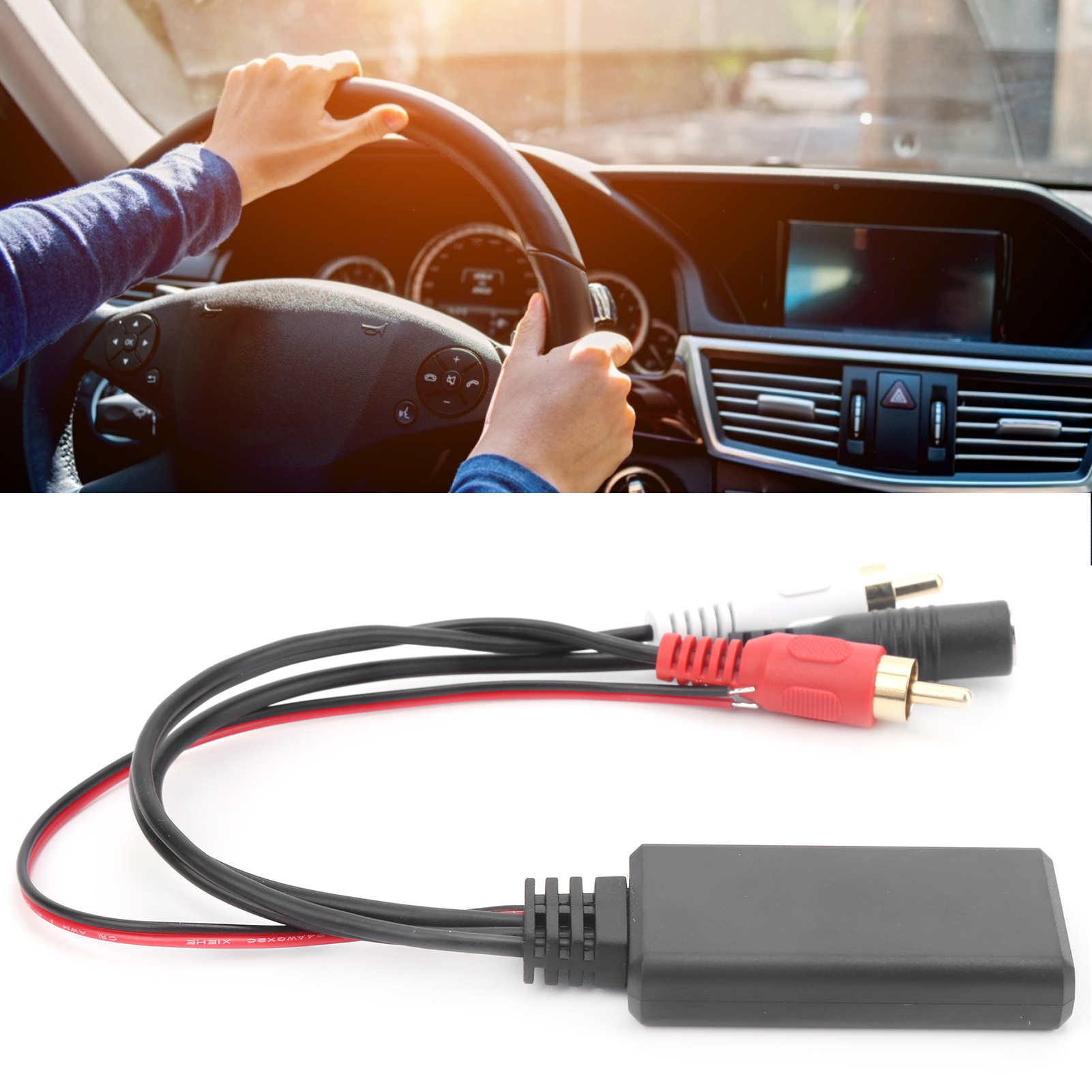 Bluetooth 2rca Aux Kfz-adapter, Freisprechmikrofon Für Drahtlose Audiotelefonate, Kompatibel Mit Stereo-audioeingang Und 2rca Aux-in (nr. 29)