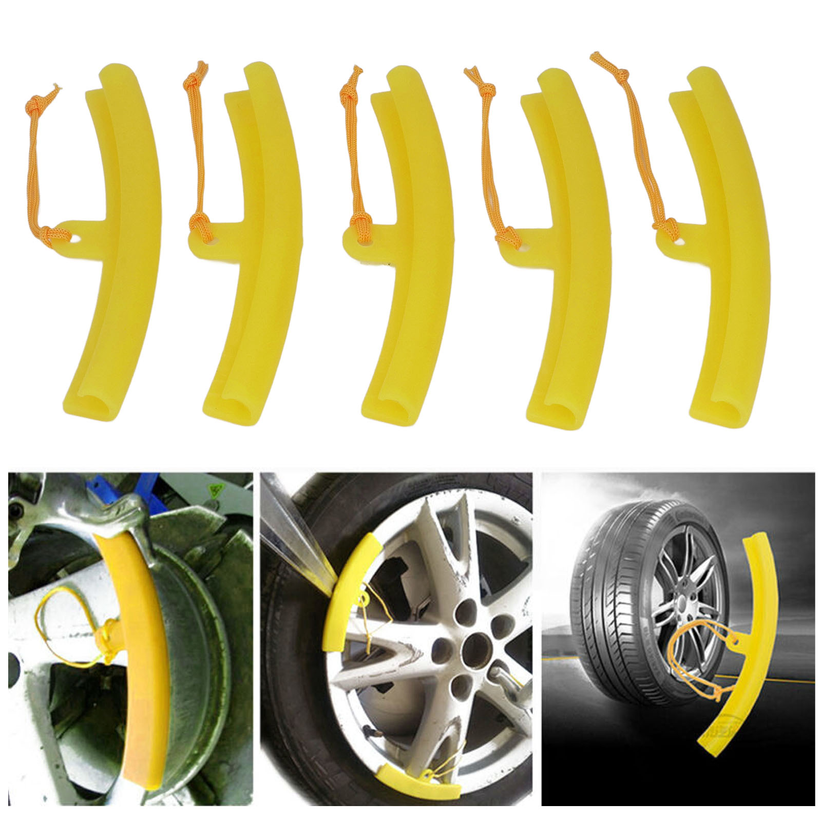 Kfz-reparaturwerkzeug, Reifenmontiermaschine, Felgenschutzhüllen, 20-cm-modell, 5er-set