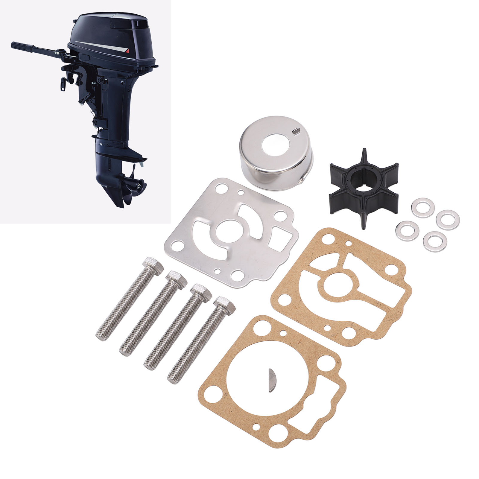Dongfa 3c8-87322-3 Außenbord-wasserpumpen-reparatursatz, Kompatibel Mit Den Modellen Stroke M40d, M40d2, M50d Und M50d2
