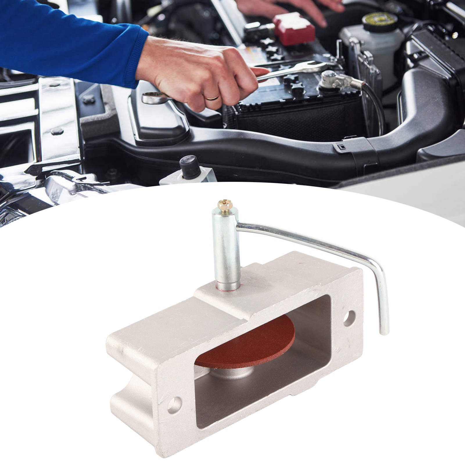 Kolbenreparaturwerkzeug 66785: Aluminium-kolbenringfeile Mit 120er Hartmetall-schleifscheibe.