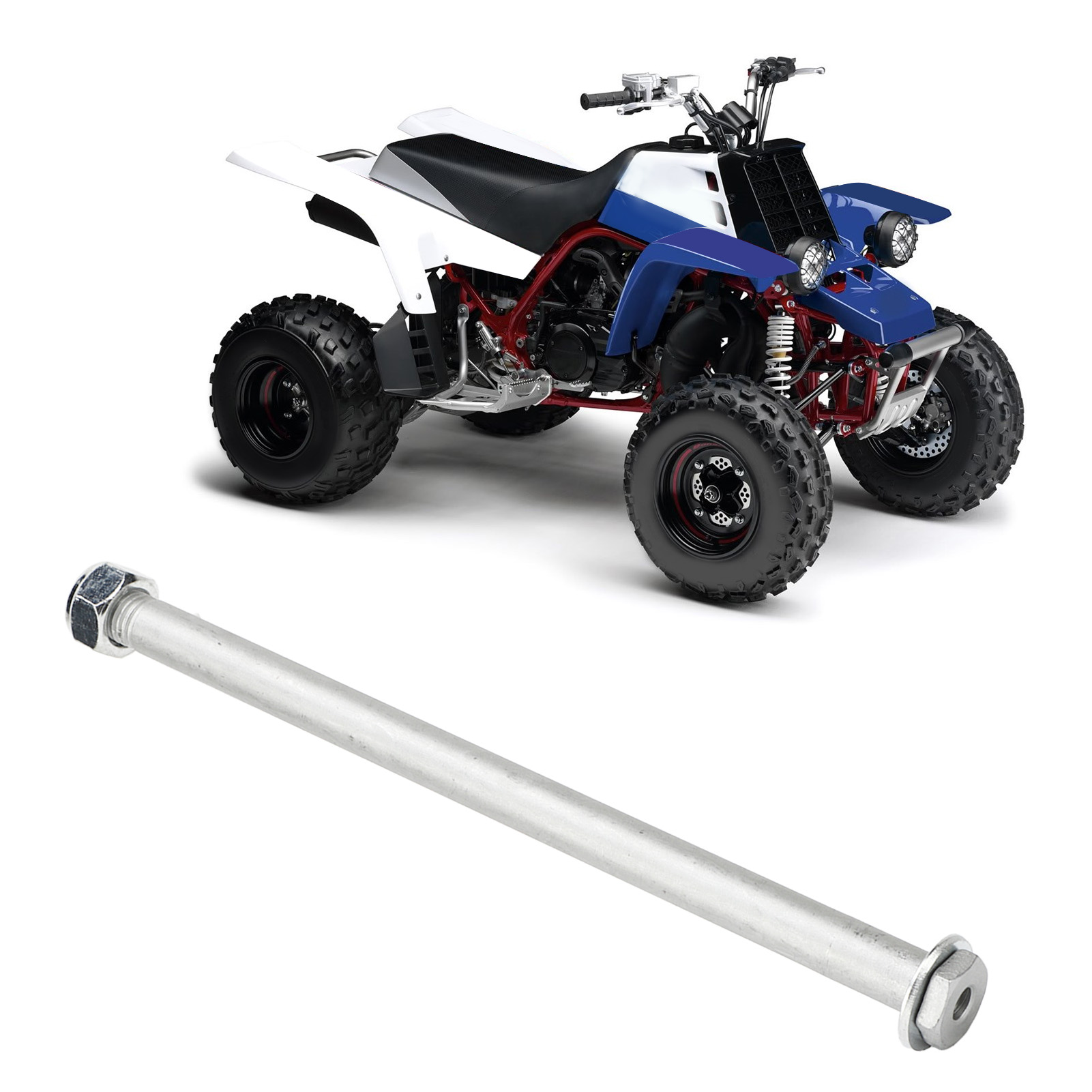 Die Atv-hinterradschwingenbolzen, -muttern Und -unterlegscheiben Passen Für Die Yamaha Banshee 350 (baujahre 1987-2006).