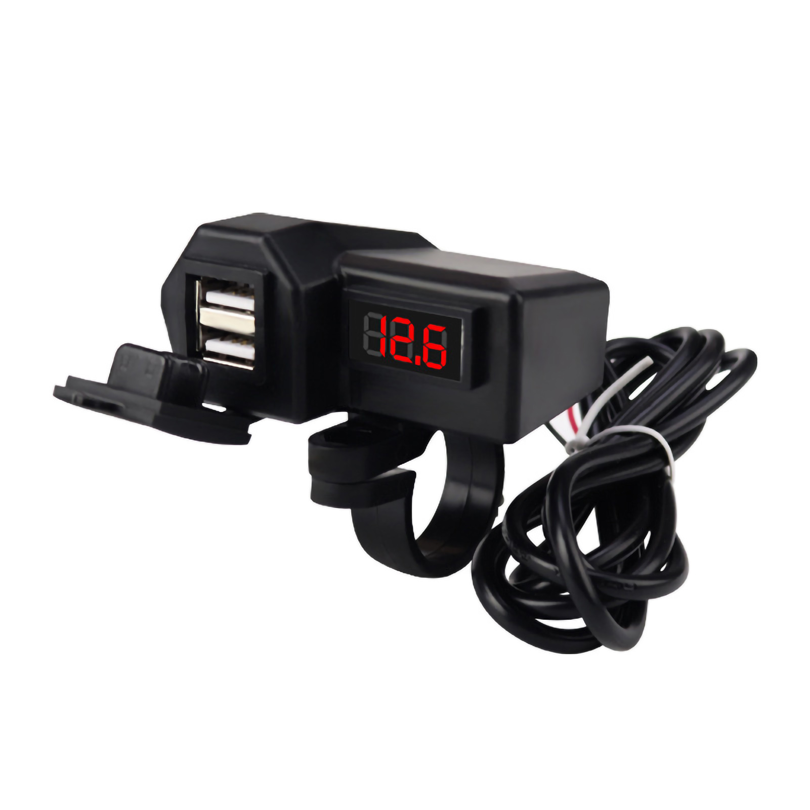 (exklusiv Für Südostasien) 12v-ladegerät Für Motorrad, Mobiltelefon, Auto, Schnellladeschnittstelle, E-bike-akku, Usb-autoladegerät Cd-3197 (2 In 1)