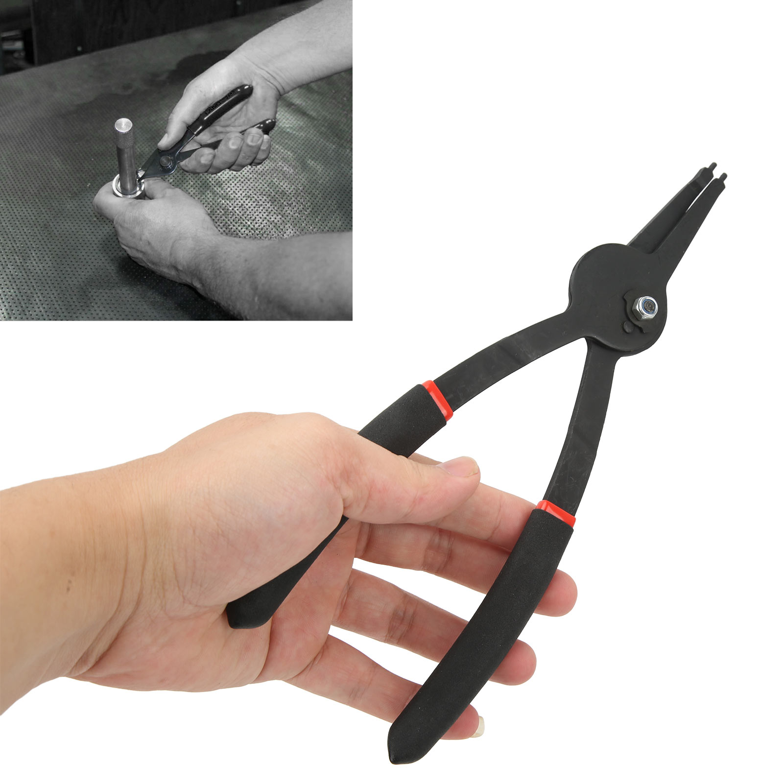 23 Cm (9 Zoll) Lange Innen-/außencrimpzange Mit Fester Spitze – Werkzeug Für Kfz-reparaturen Mit Gerader Spitze