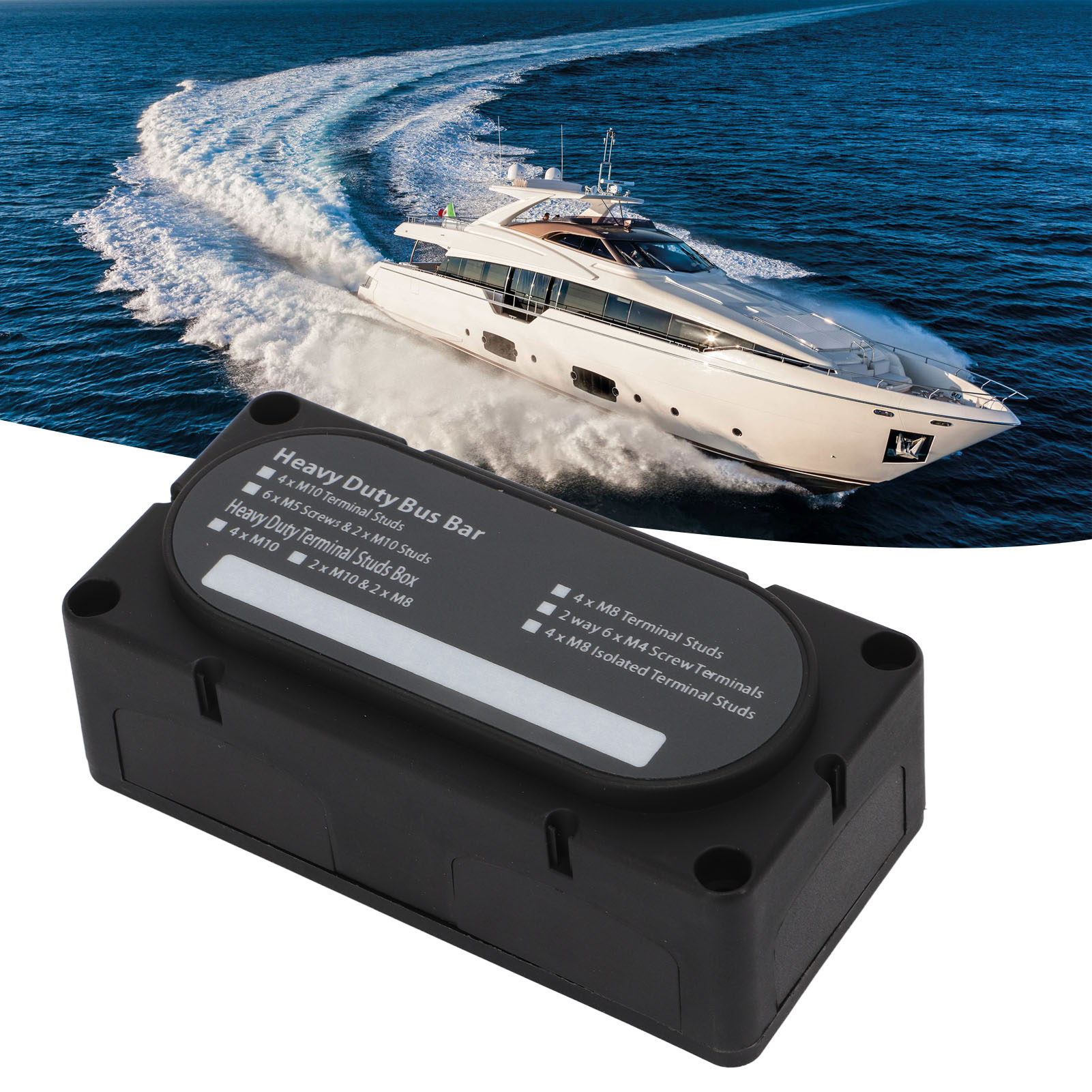 Hochleistungs-stromschienenkasten Für Wohnmobile, Boote Und Yachten, 48 V Dc, 100 A, M64+m412