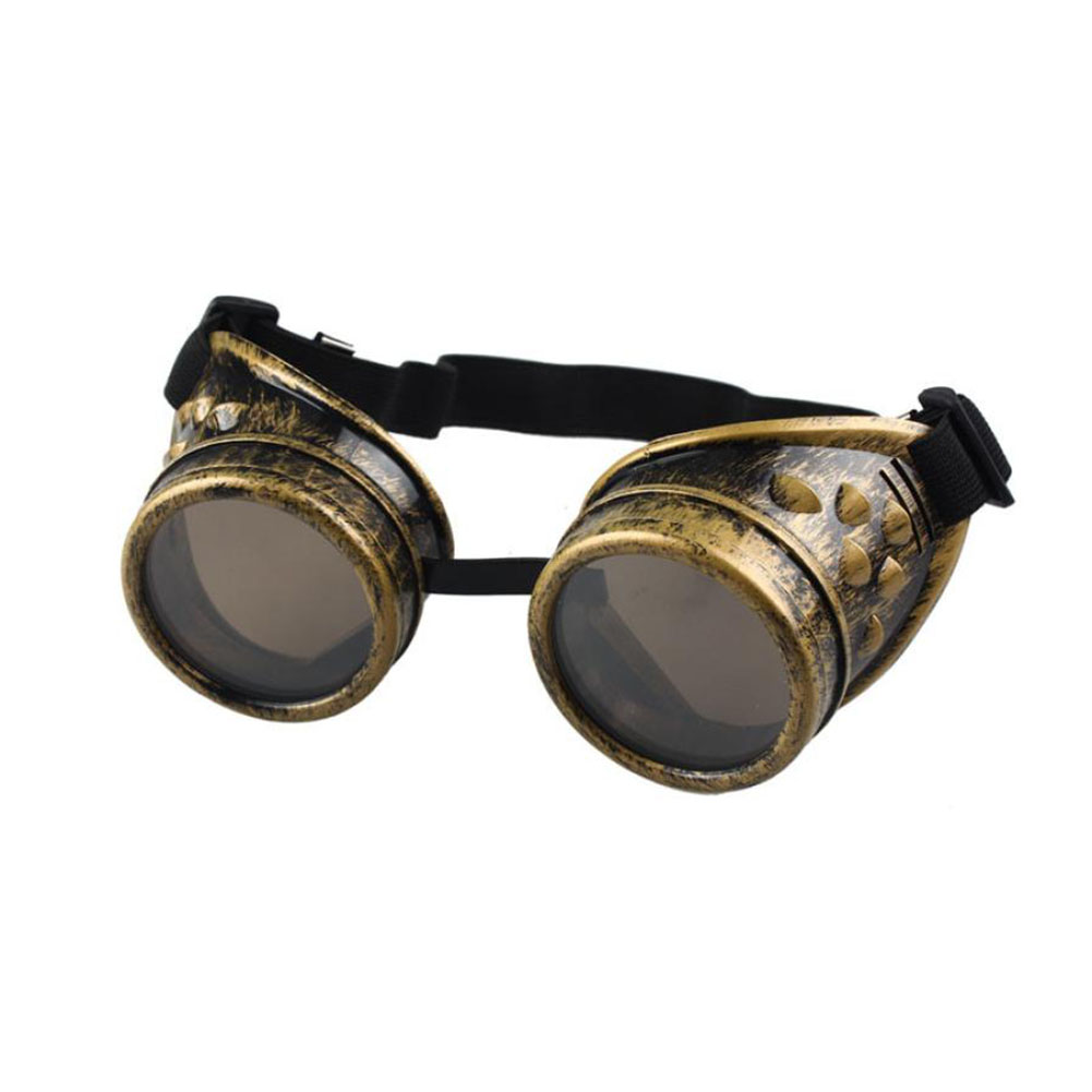 [yue Xinghui] (nicht Genutztes Geistiges Eigentum) Punk-bikerbrille – Bronze