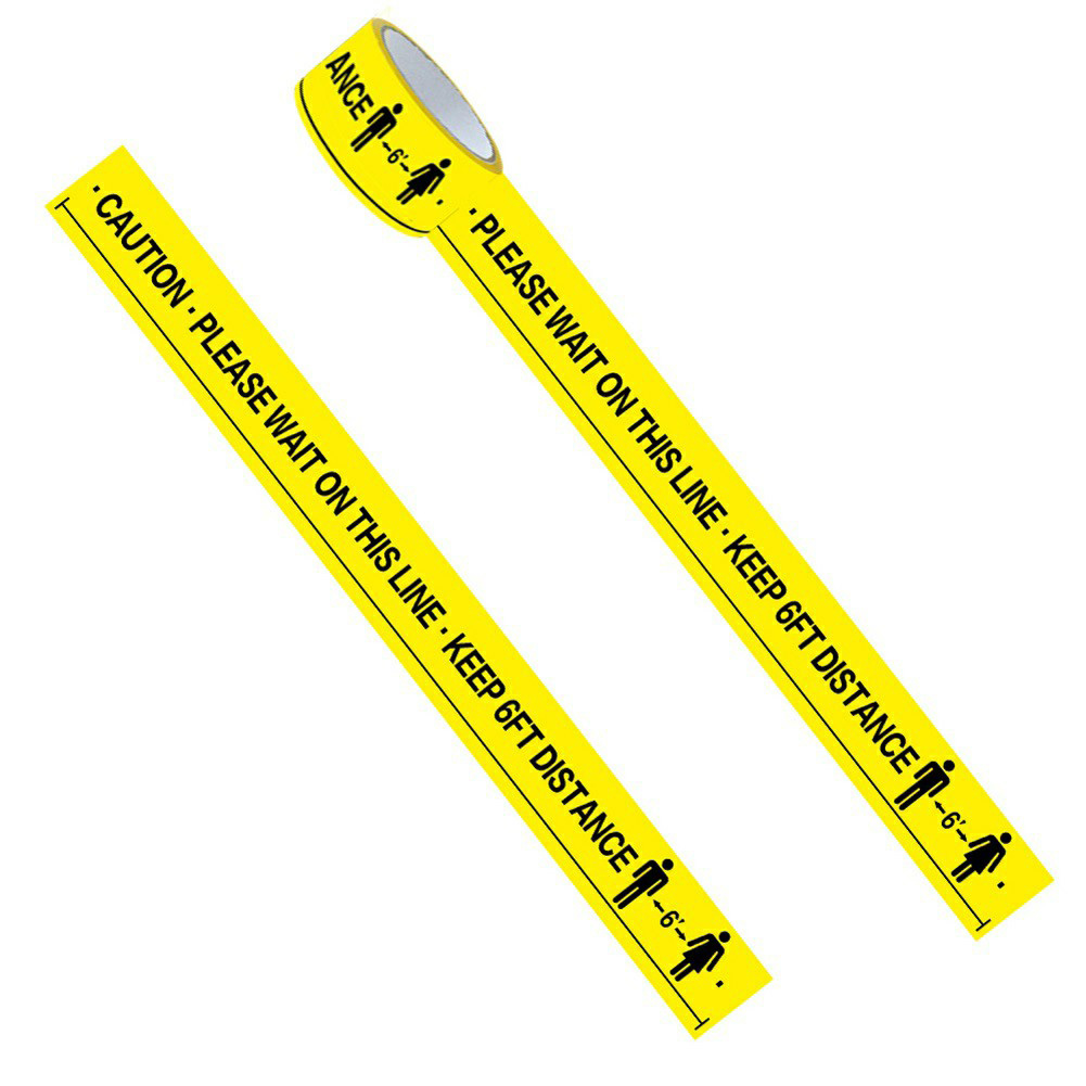 [yuexinghui] Set Mit 2 Bodenmarkierungsbändern, Gelbem Klebeband, Isolierband