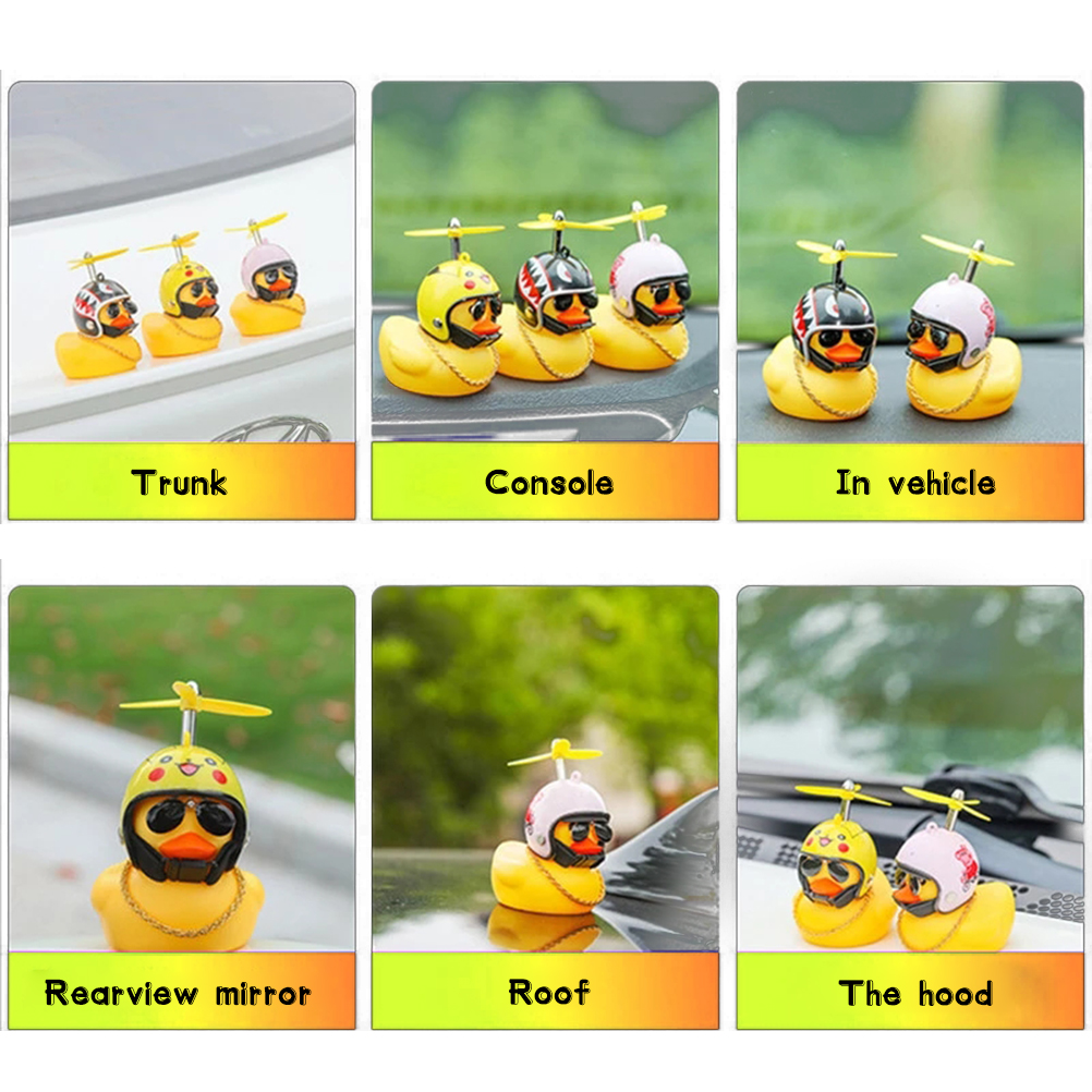 [yue Xinghui] Miniatur-gelbe-ente-autodekoration (lebhafte Und Leuchtende Turbo-ente) (keine Urheberrechtsverletzung, Die Deutsche Website Vermeidet Den Begriff "fahrradlicht")