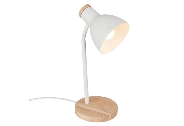 B.k.licht - Tischlampe Tischleuchte Büro Schlafzimmer Kabelschalter Schwenkbar Flur