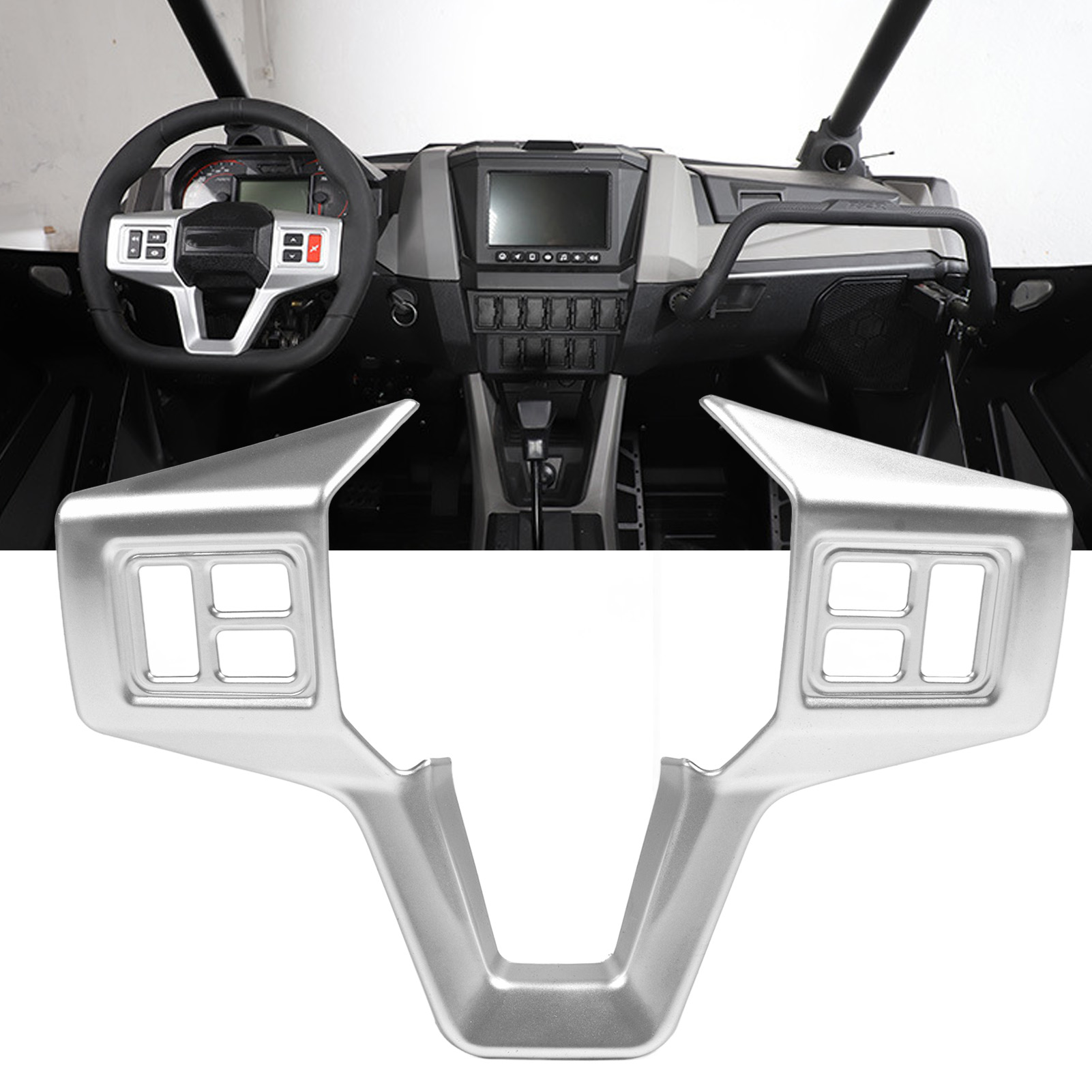 Silberne Lenkradverkleidung Für Polaris Rzr Pro Xp 2021+ (oc10254)