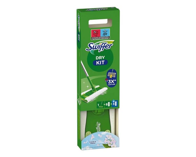 Starter kit 1 cleaning mop 8 dry 3 damp