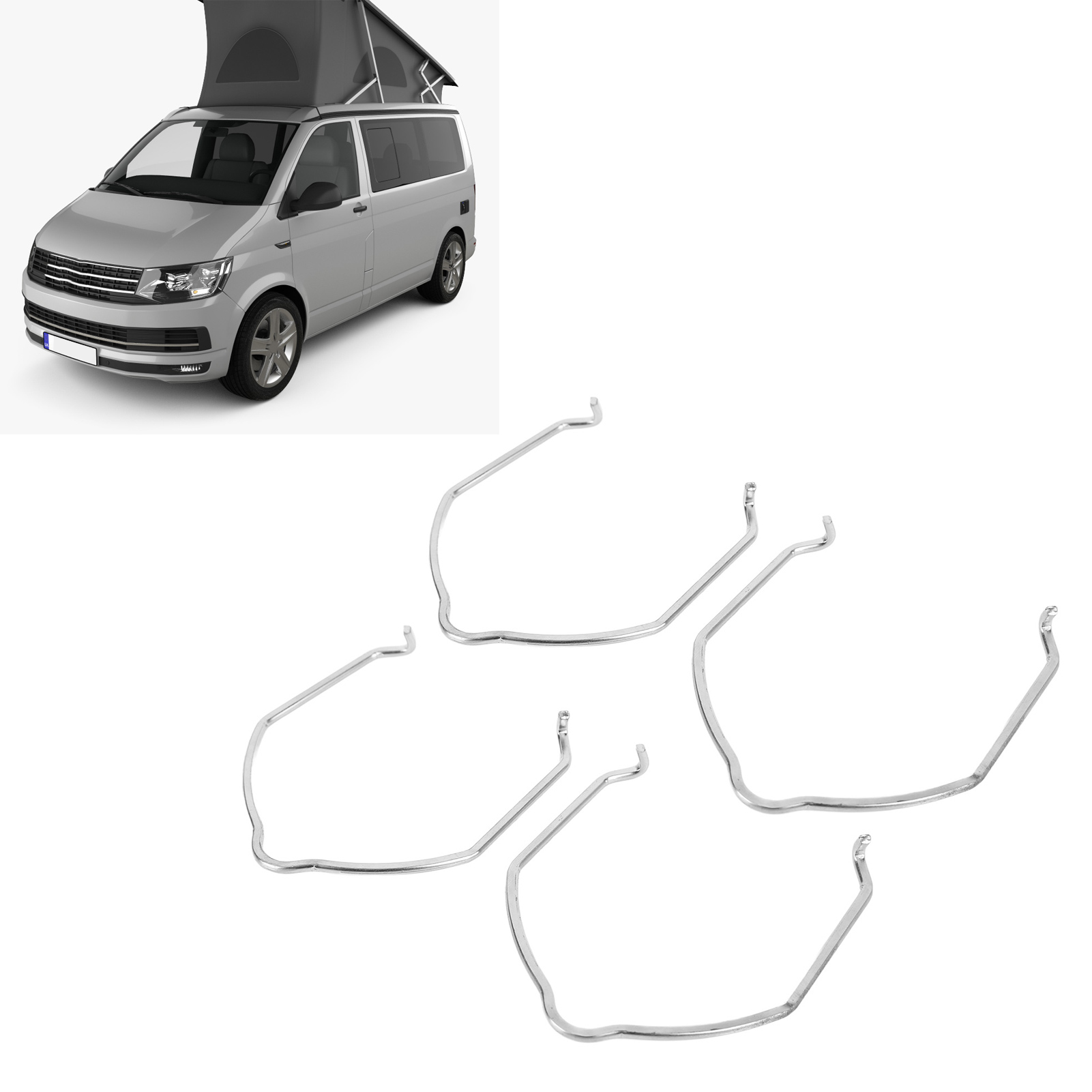 Vier Klemmen Und Sicherungsringe Zur Befestigung Von Kühlwasserschläuchen Für Turbinen, Kompatibel Mit Vw T5 Und T6.