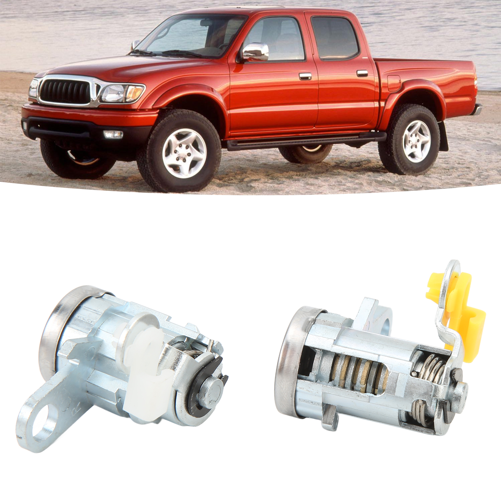 Türschlosszylinder-set Für Die Vordertür Mit Schlüssel Für Toyota Tacoma 1995-2004 (oe: 6905135070)