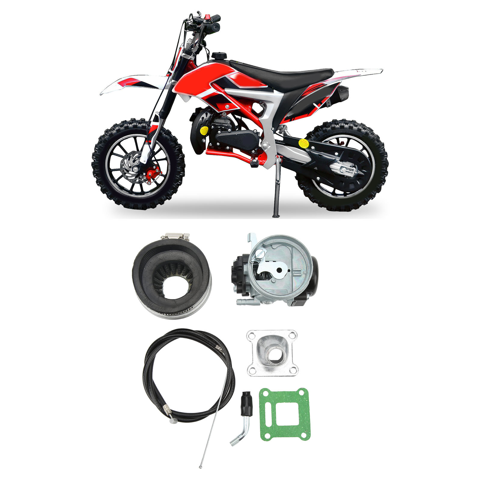Gaszug-reparatursatz Für 49-80 Cm³ Zweitakt-fahrradmotoren