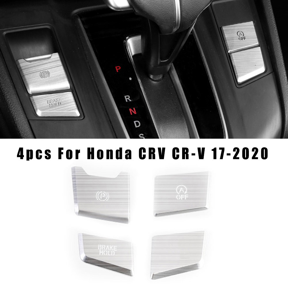 [yuexinghui] Dekorativer Handbremsknopf Aus Silberfarbener Legierung Für Die Mittelkonsole Des Honda Crvcr-v17-2020 (benzinversion, Silber)