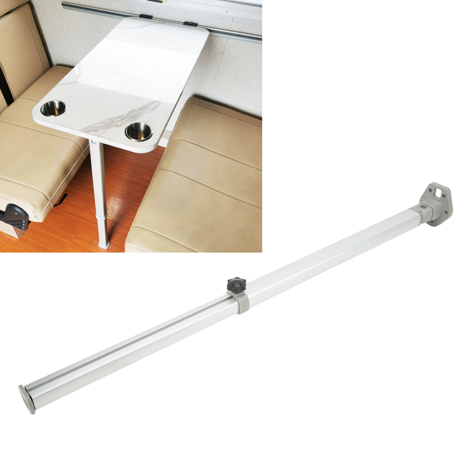 Rv-zubehör 560-930 Mm Verstellbare, Klappbare Teleskop-stützstange Aus Aluminiumlegierung Tischfüße Für Wohnmobile (gr-zt505) (übergröße)
