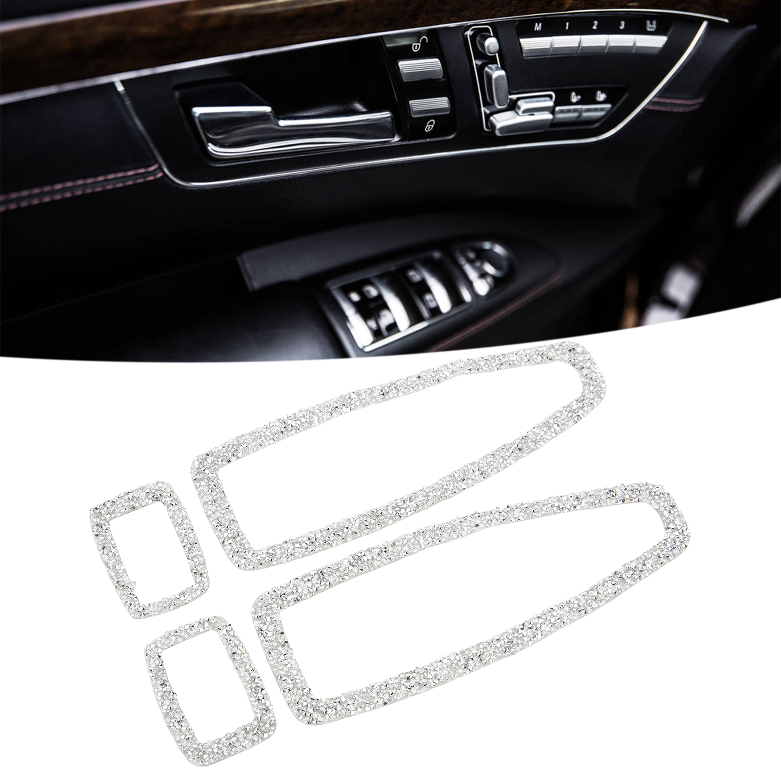 Dekorative Und Reflektierende Fensterheber-bedieneinheit, Kompatibel Mit Bmw F30 F31 F32 (4 Stück) Typ A