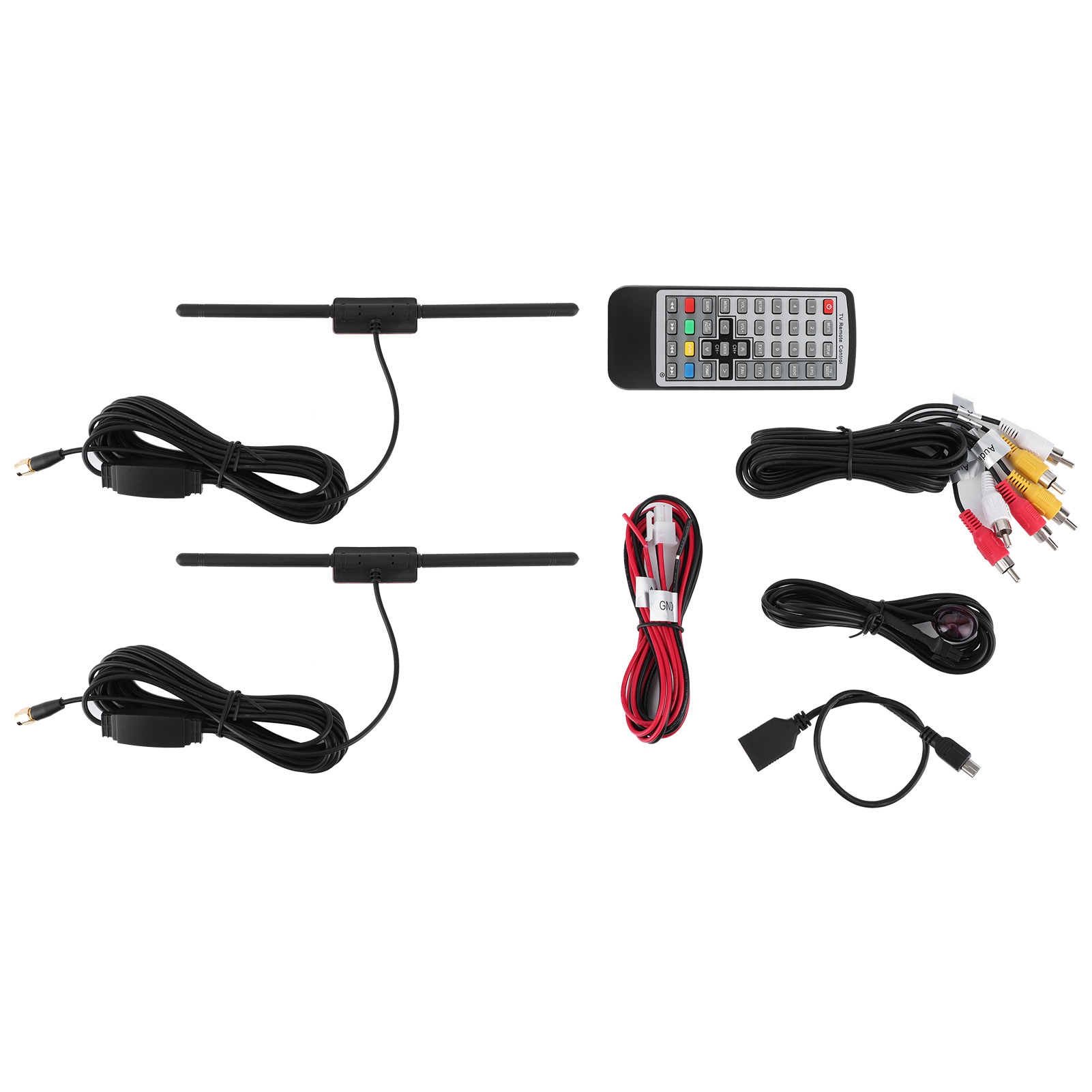 Dvb-t2 Digital-terrestrischer-tv-receiver Für Das Auto (fernbedienung, Batterien Nicht Enthalten)