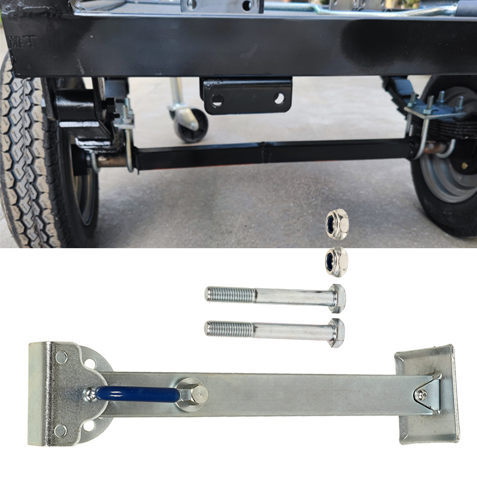 (video Verfügbar) Hochleistungs-teleskopstützbeine (460 Mm) Für Wohnmobile, 1000 Kg Anhängerkupplungsstütze (paket Beinhaltet 4 M Lange Und 50 Cm Breite Luftpolsterfolie) (übergewicht)