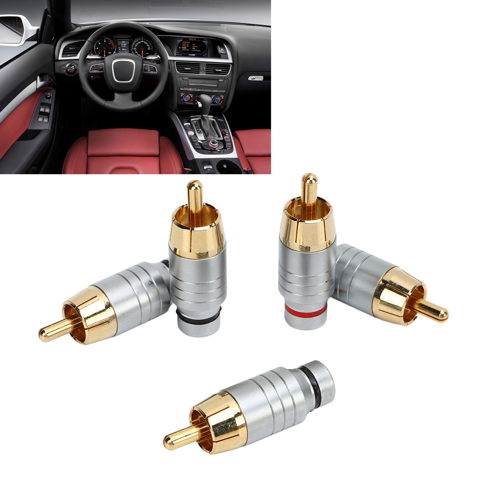 5-teiliger Rca-anschlussadapter (farbe Zufällig)