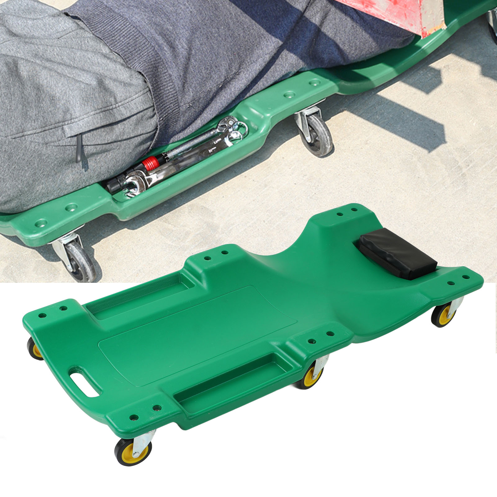 40-zoll (101,6 Cm) Kfz-reparatur-liegestuhl, Grün, Dick, Kfz-reparatur-rollbrett, Kfz-basis, Spezialwerkzeug Für Die Kfz-reparatur (übergroß) (übergewichtig)