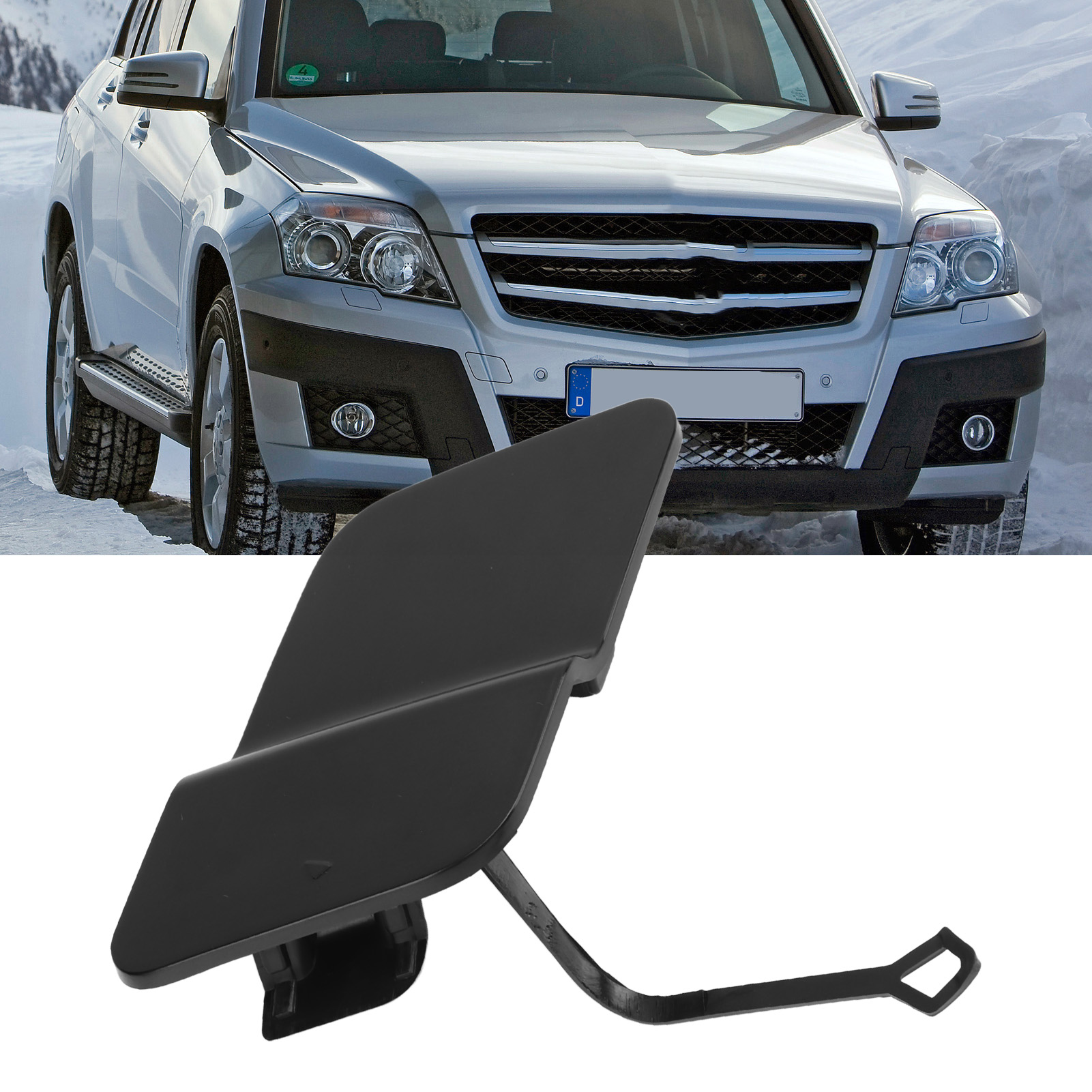 Oem-referenz: A2048850224 Abdeckung Für Abschlepphaken An Der Vorderen Stoßstange Für Mercedes-benz Glk-klasse X204 2008-2012
