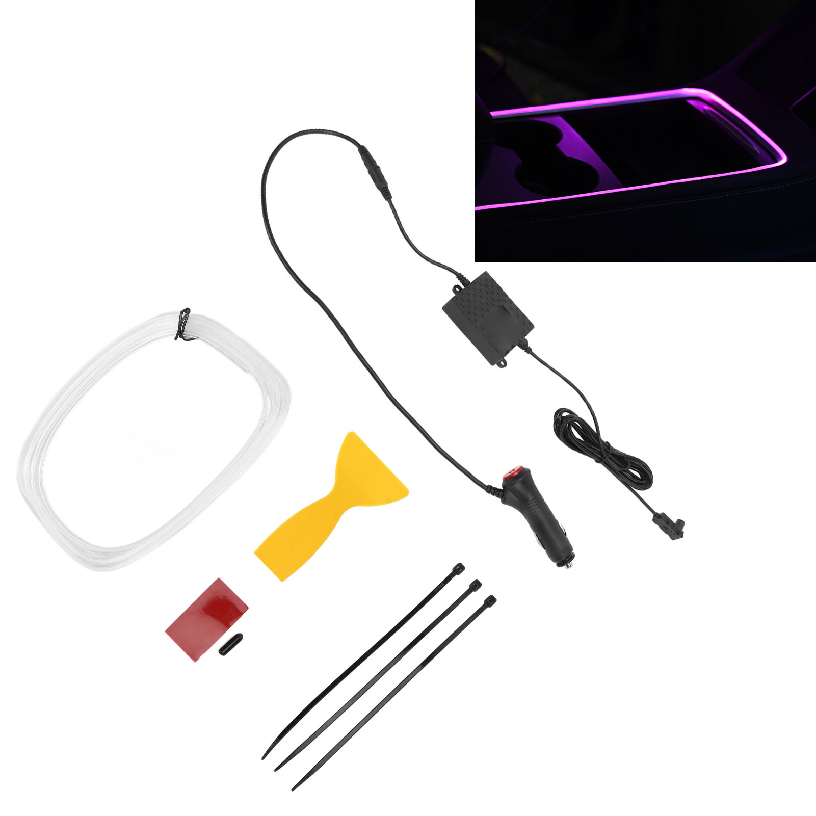 (t04) Rgb-led-neon-innenbeleuchtungsset Für Tesla Model 3 Und Model Y (mittelkonsole)
