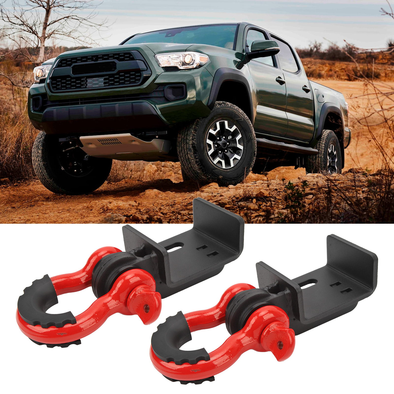 88711 Anhängerkupplungsstütze, Vorderer Abschlepphaken, D-schäkelstütze, Passend Für Toyota Tacoma 2009-2022 (übergewicht).