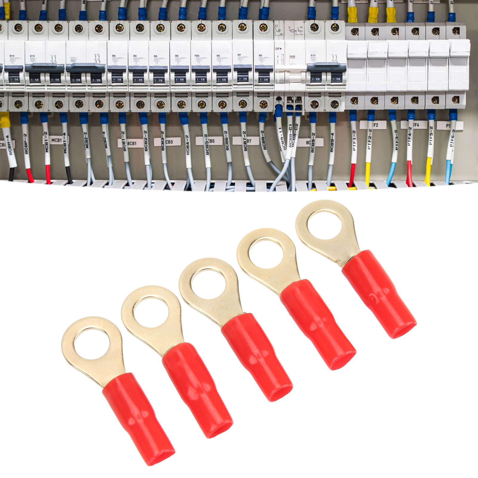 50 Runde Mo-800r-steckverbinder Aus Reinem Kupfer, 8 Ga-gauge