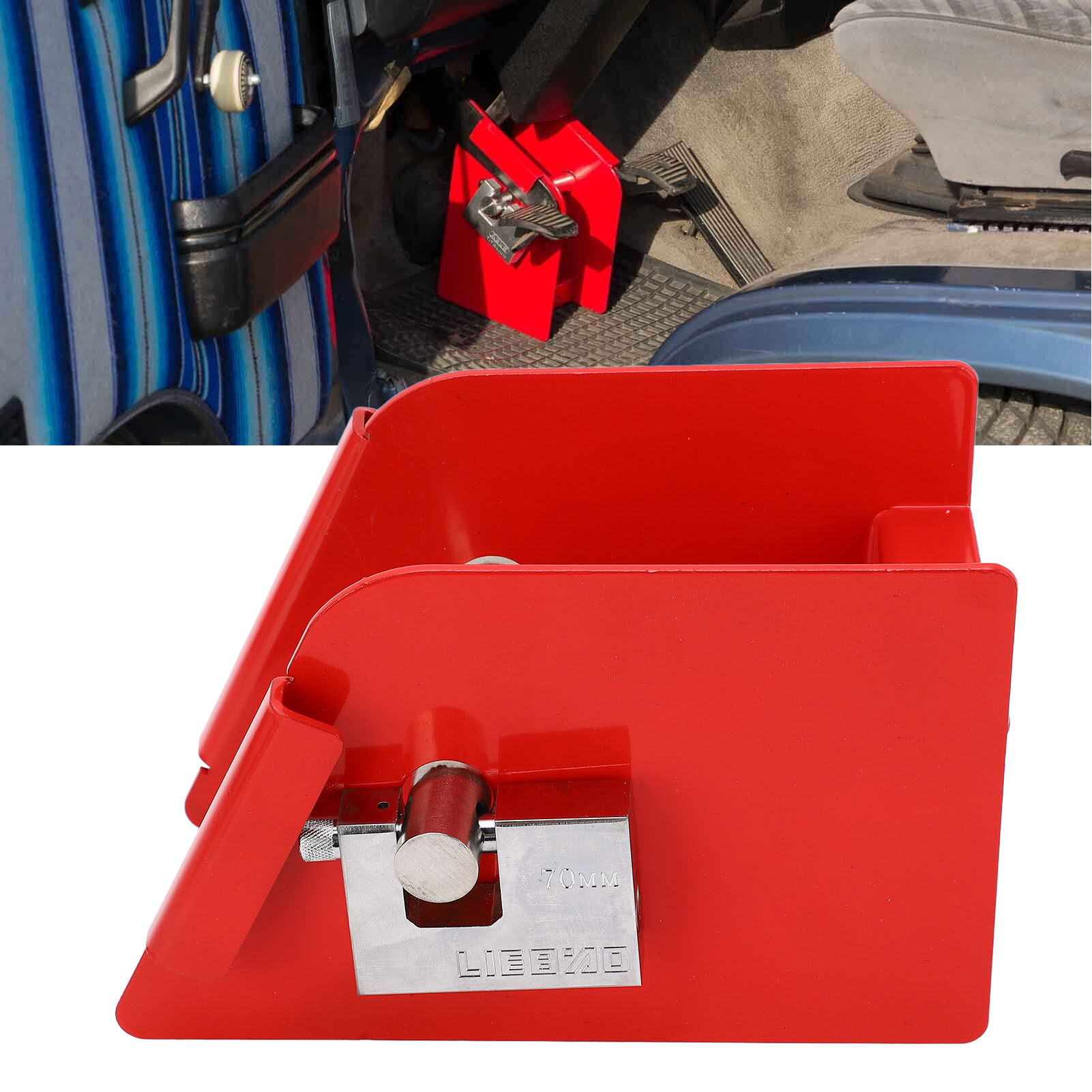 Die Pedalkrallen-diebstahlsicherung Mit Abus Lock Diebstahlsicherung Ist Für Den Vw Bus T3 (übergewicht) Geeignet.