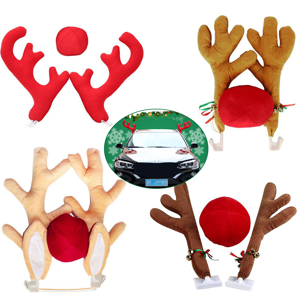 [yuexinghui] (nicht Genutztes Geistiges Eigentum) Weihnachtsschmuck Für Autos, Rentiergeweihe, Autoholz, Weihnachtsschmuck (typ A)