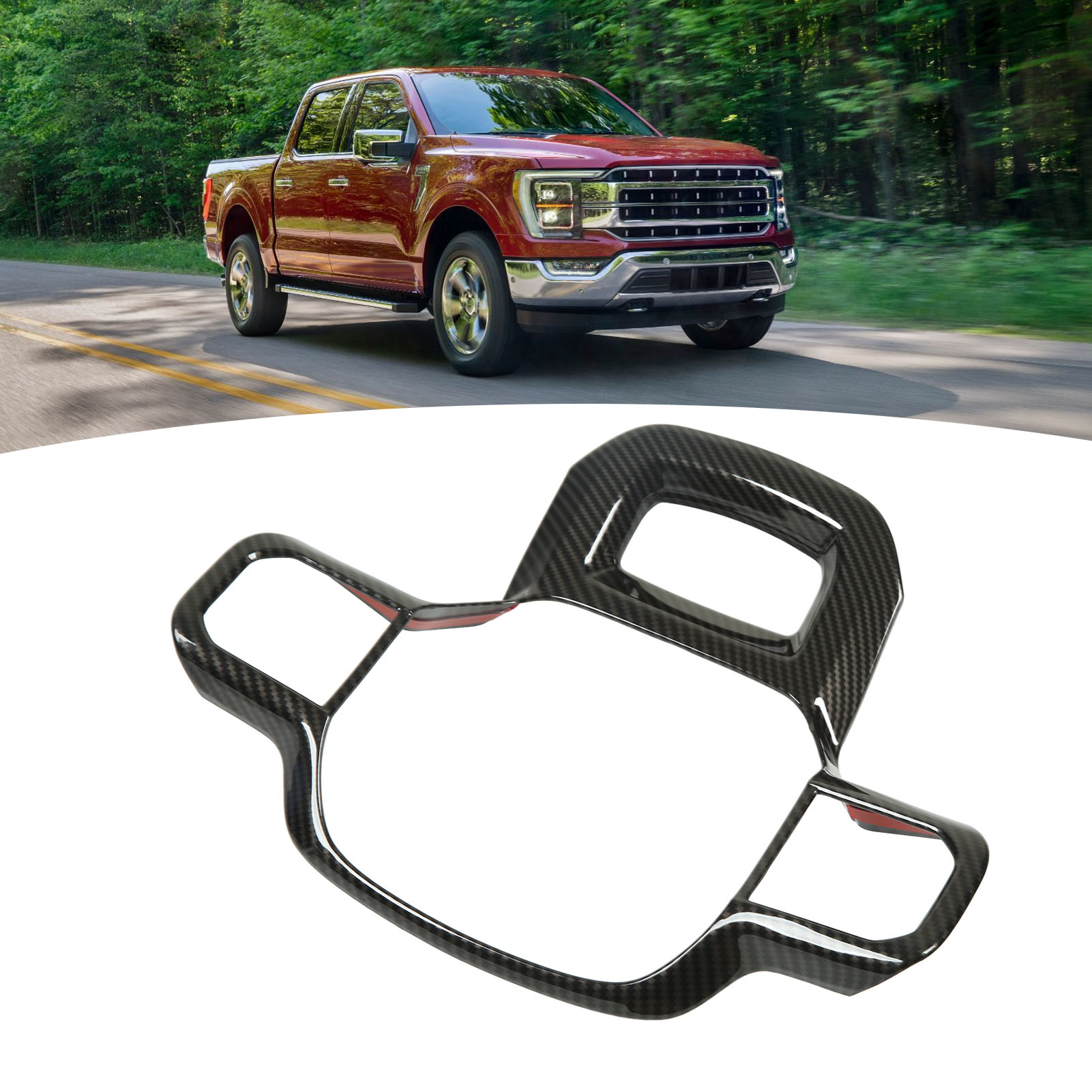 Lenkradbezug In Carbonfaser-optik Für Ford F150 Ab Baujahr 2021
