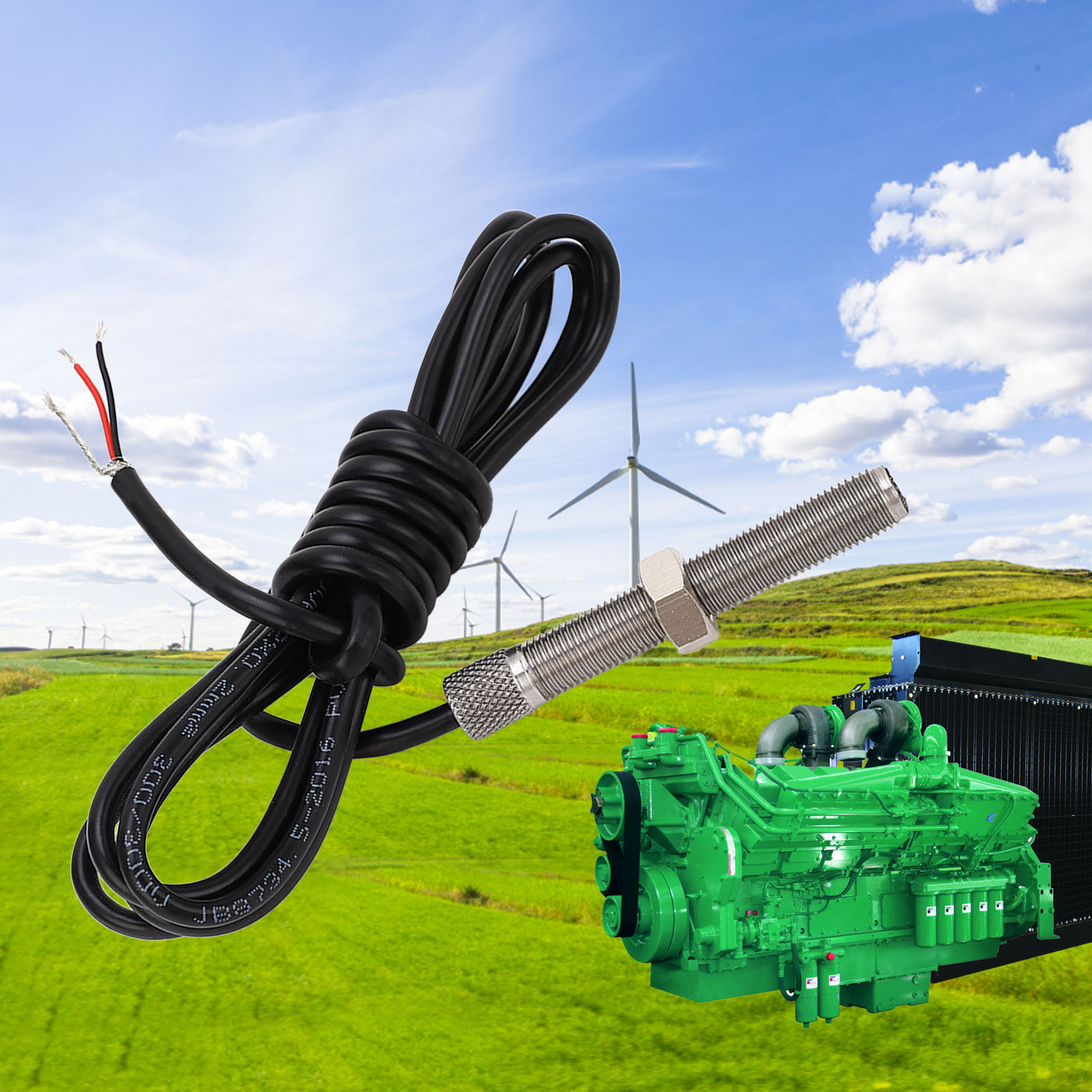 3/8-24unf-2a Drehzahlsensor, Geeignet Für Generatormagnetsensor (referenz: Zqgj-6641)