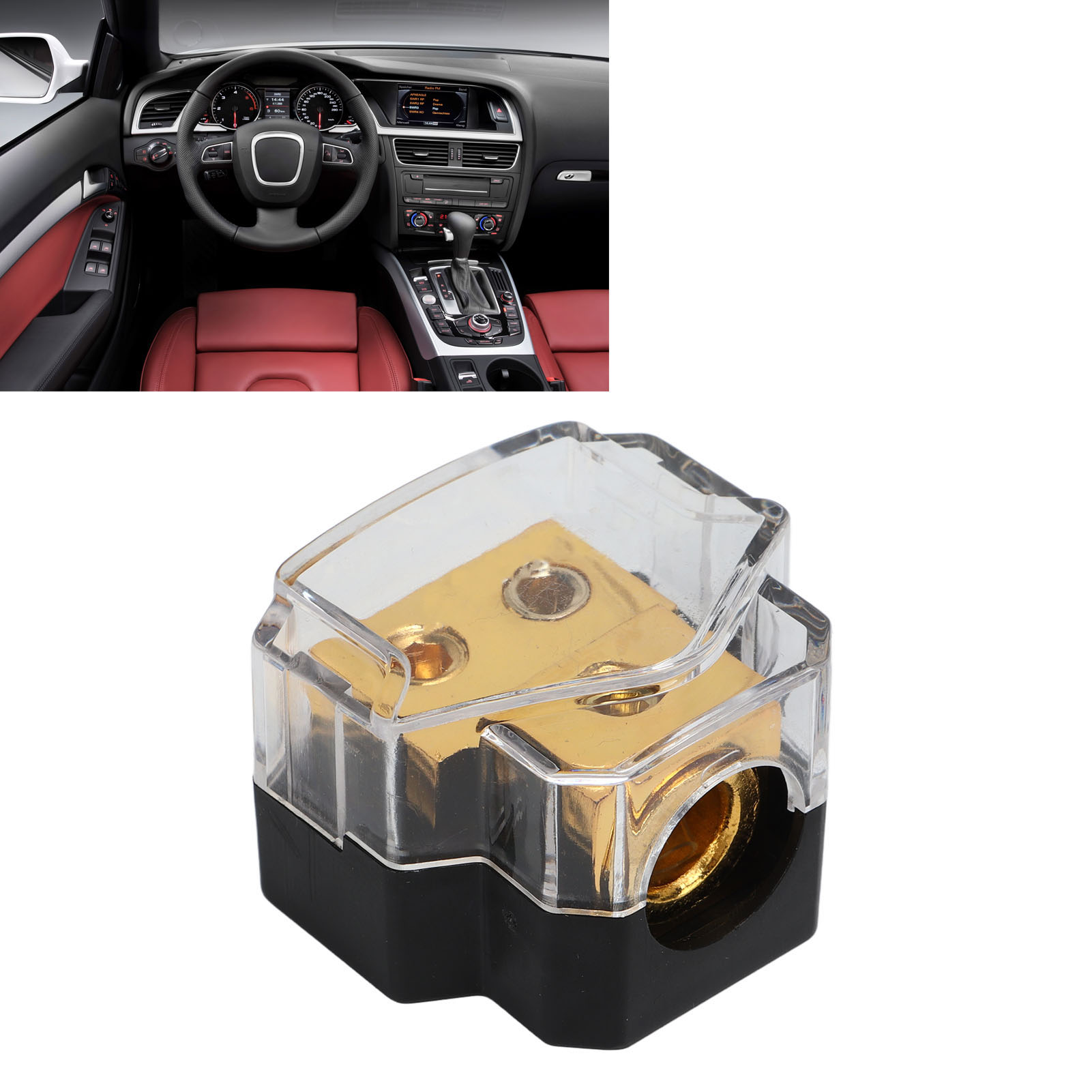 Adapter Für Kfz-audio-modifikationen Aus Reinem Kupfer, 1 Ausgang - 2 Anzeigen Mf-1020