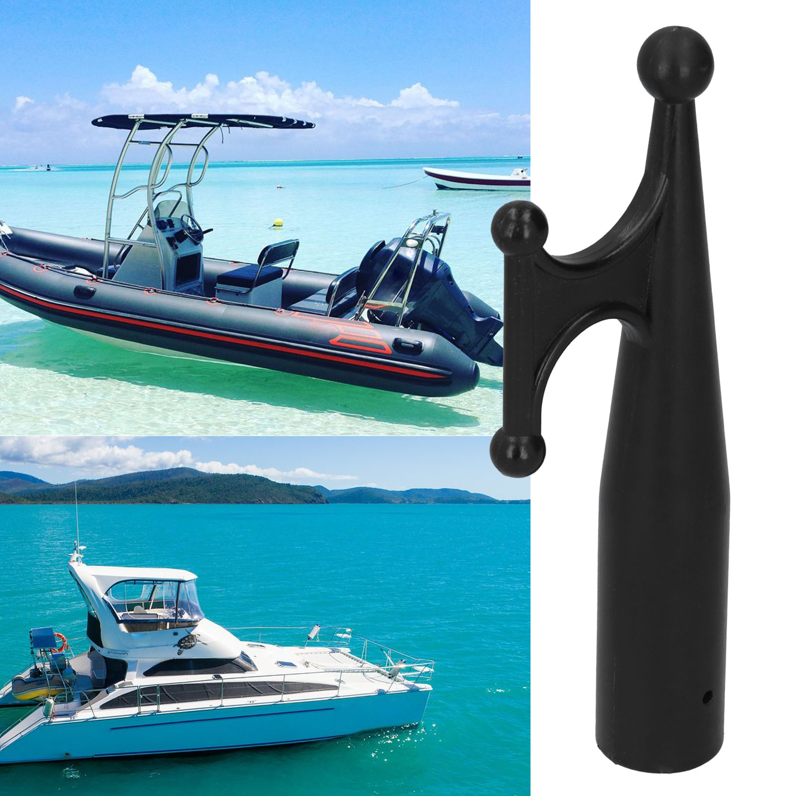 Schwarze Nylon-bootshaken, Rettungsboothaken, Rettungsflöße, Boote, Yachten Und Zubehör Für Die Schifffahrt.