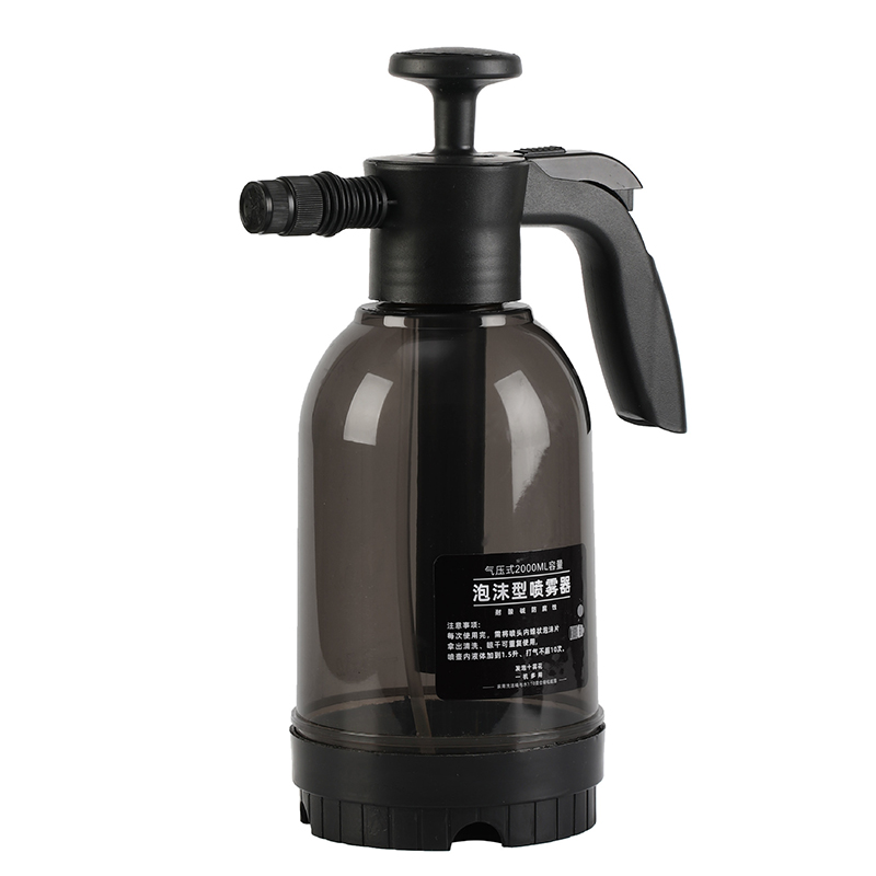 (exklusiv In Südostasien Erhältlich) Manueller 2-liter-schaumsprüher Mit Luftdruck, Säure- Und Laugenbeständig, Für Den Hausgebrauch, Autowäsche Und Gartenarbeit, Schwarz/grauer Schaumsprüher