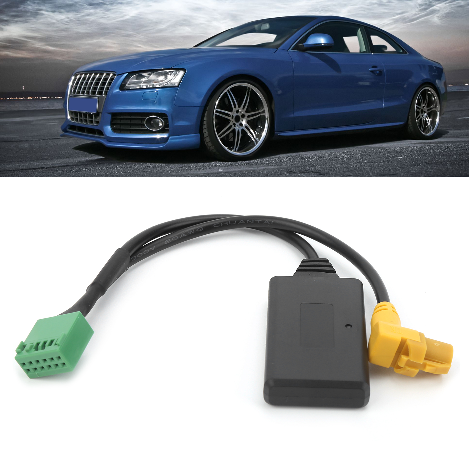 Autozubehör: Aux-audiokabel Mit Bluetooth 5.0-adapter Für Audi A4 Q7 (nr. 9)