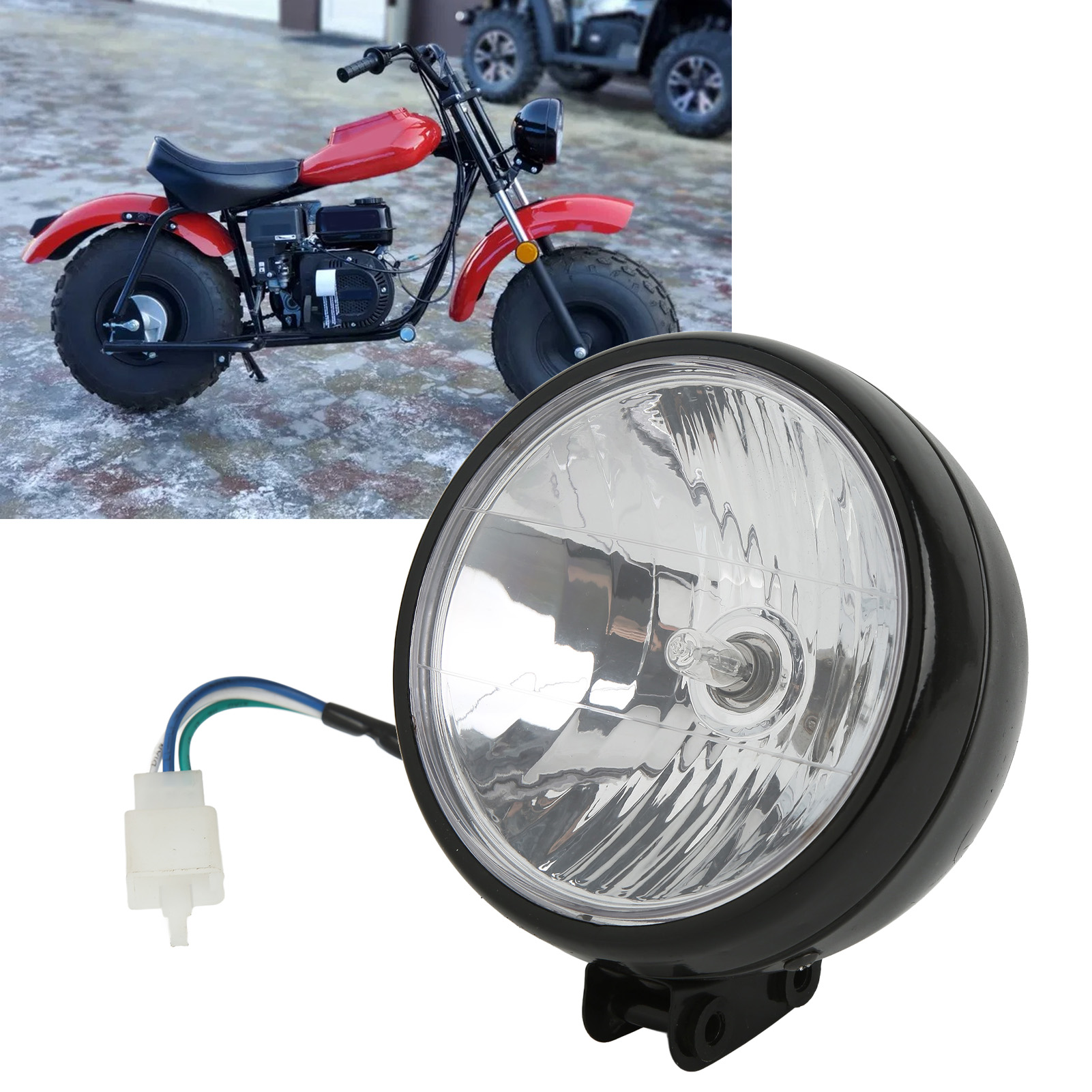 12v Mini-bike-scheinwerfereinheit, Kompatibel Mit Baja Mb165, Mb200 (lieferung In Einem Karton).