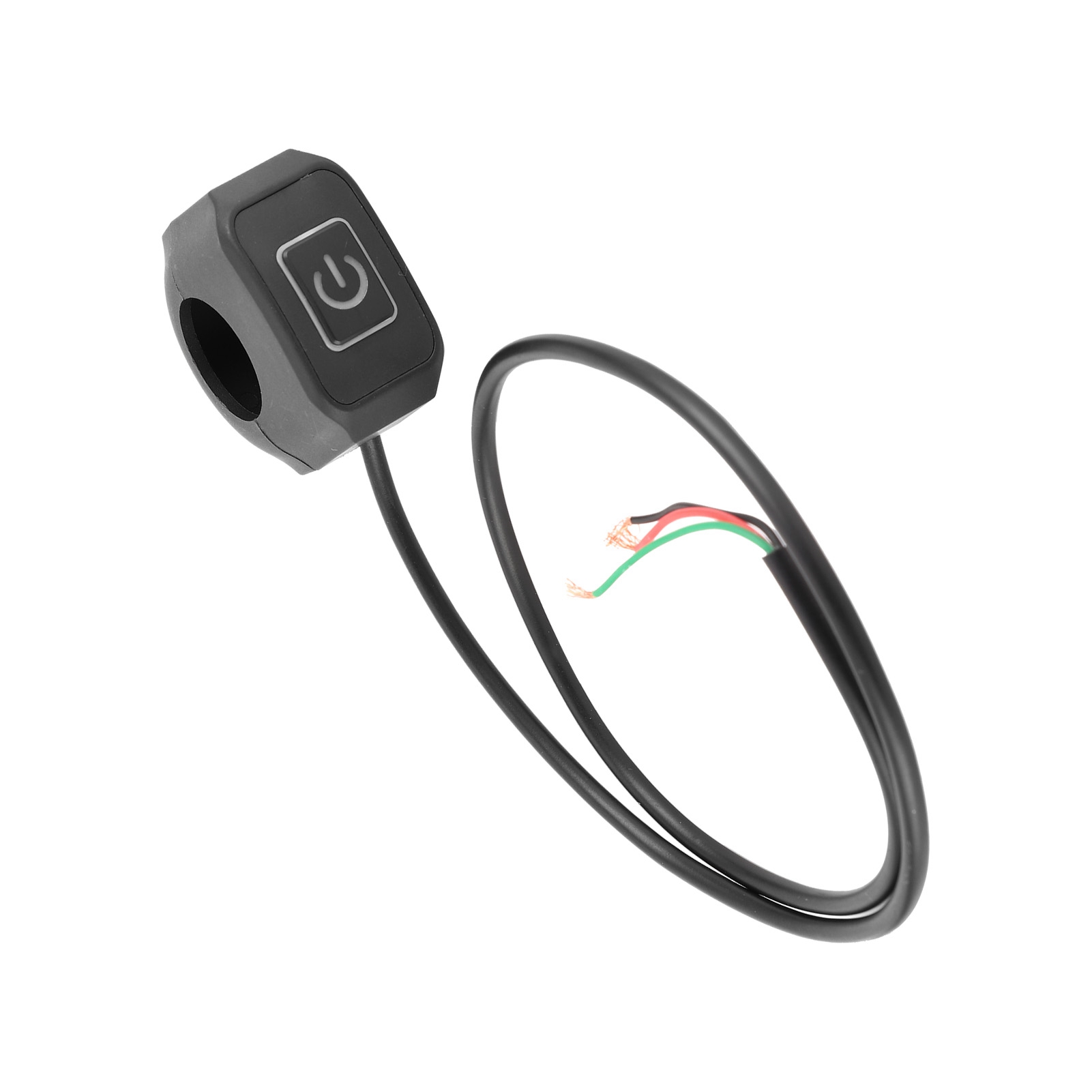 7/8-zoll-motorradlenkerschalter, Wasserdichter Bedienknopf Mit Weißer Led-leuchte.