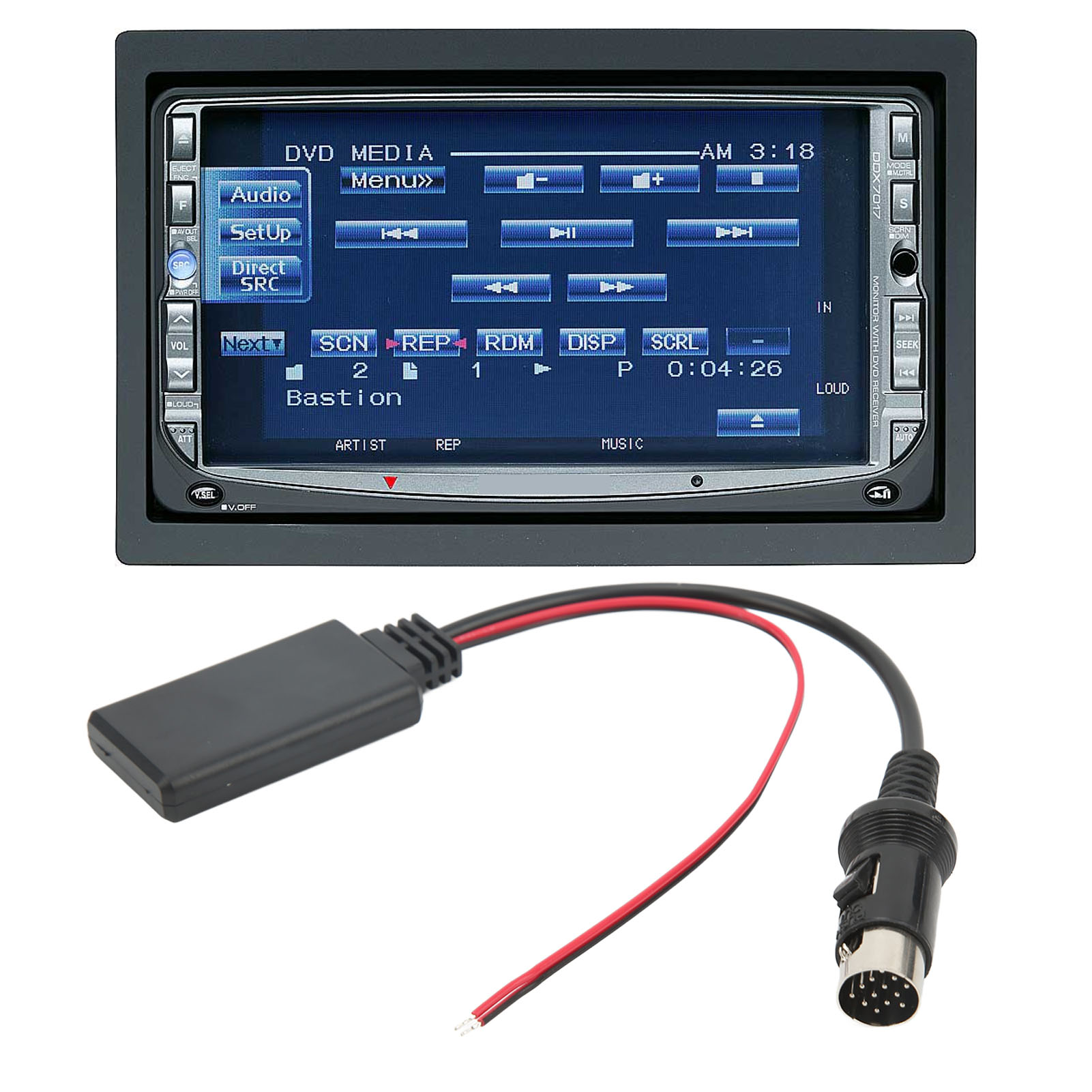 Kabelloser Bluetooth-autoradioadapter, Kompatibel Mit Kenwood-autoradios Mit 13-poligem Anschluss.