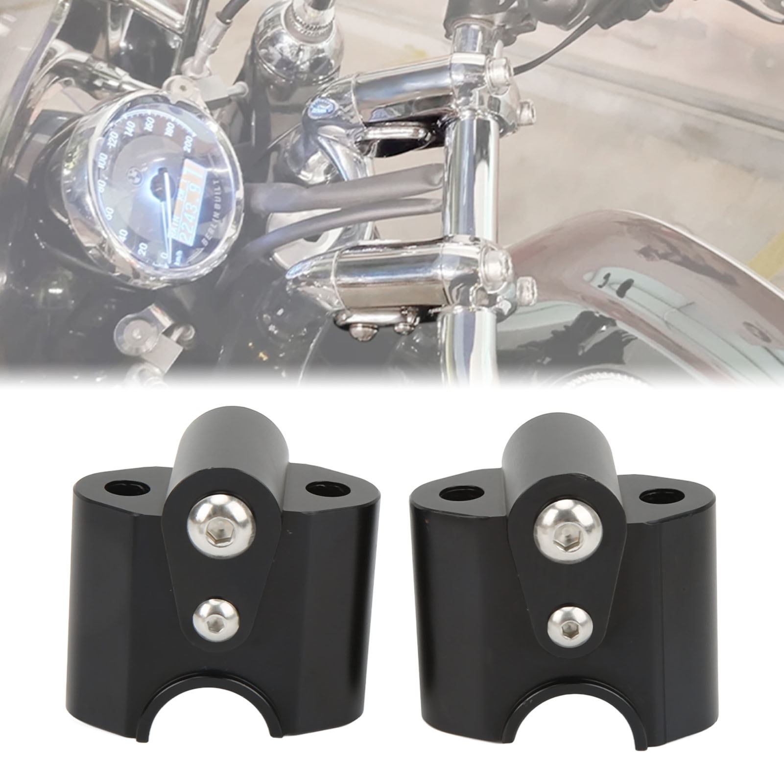 Verchromte Lenkerklemmung Für Bmw R18 Classic R18 2020-2021 Schwarz