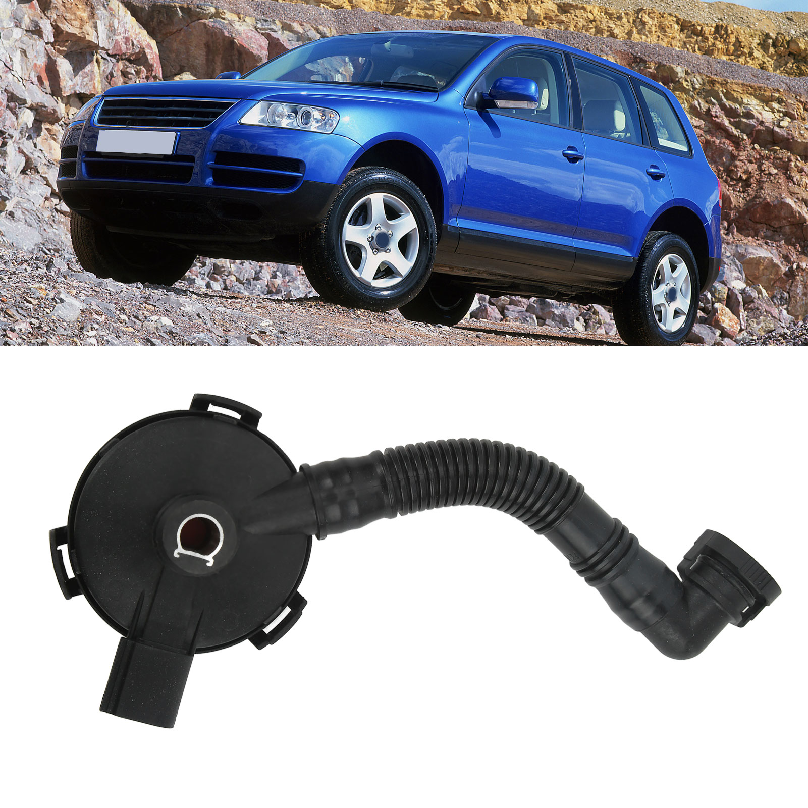 022103765a Kurbelgehäuseentlüftungsventil Mit Rohr, Kompatibel Mit Vw Touareg 04-06 (acp01016)