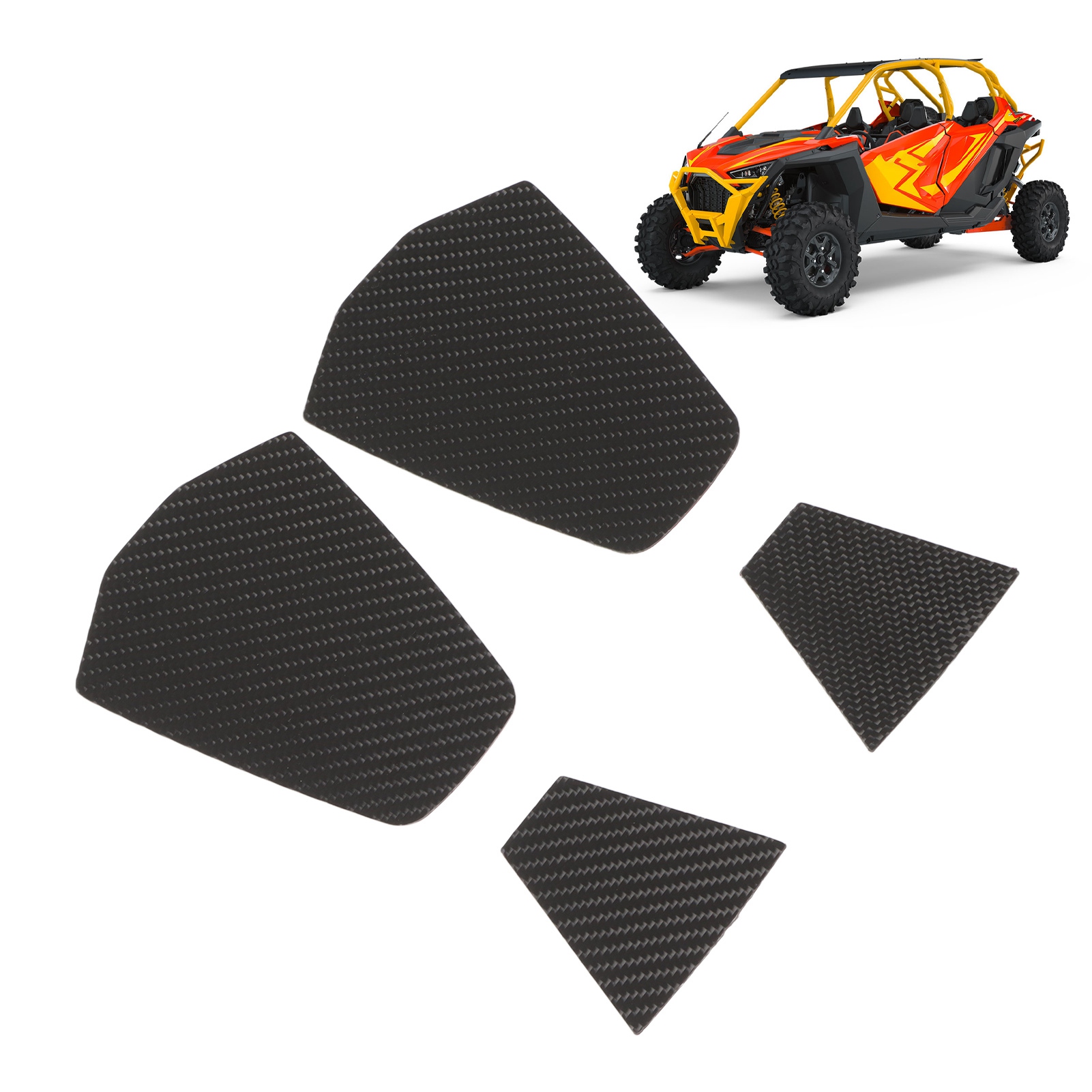 Kopfstützenverkleidung Aus Kohlefaser, Typ A, Passend Für Polaris Rzr Pro Xp 2021+ (oc08426).