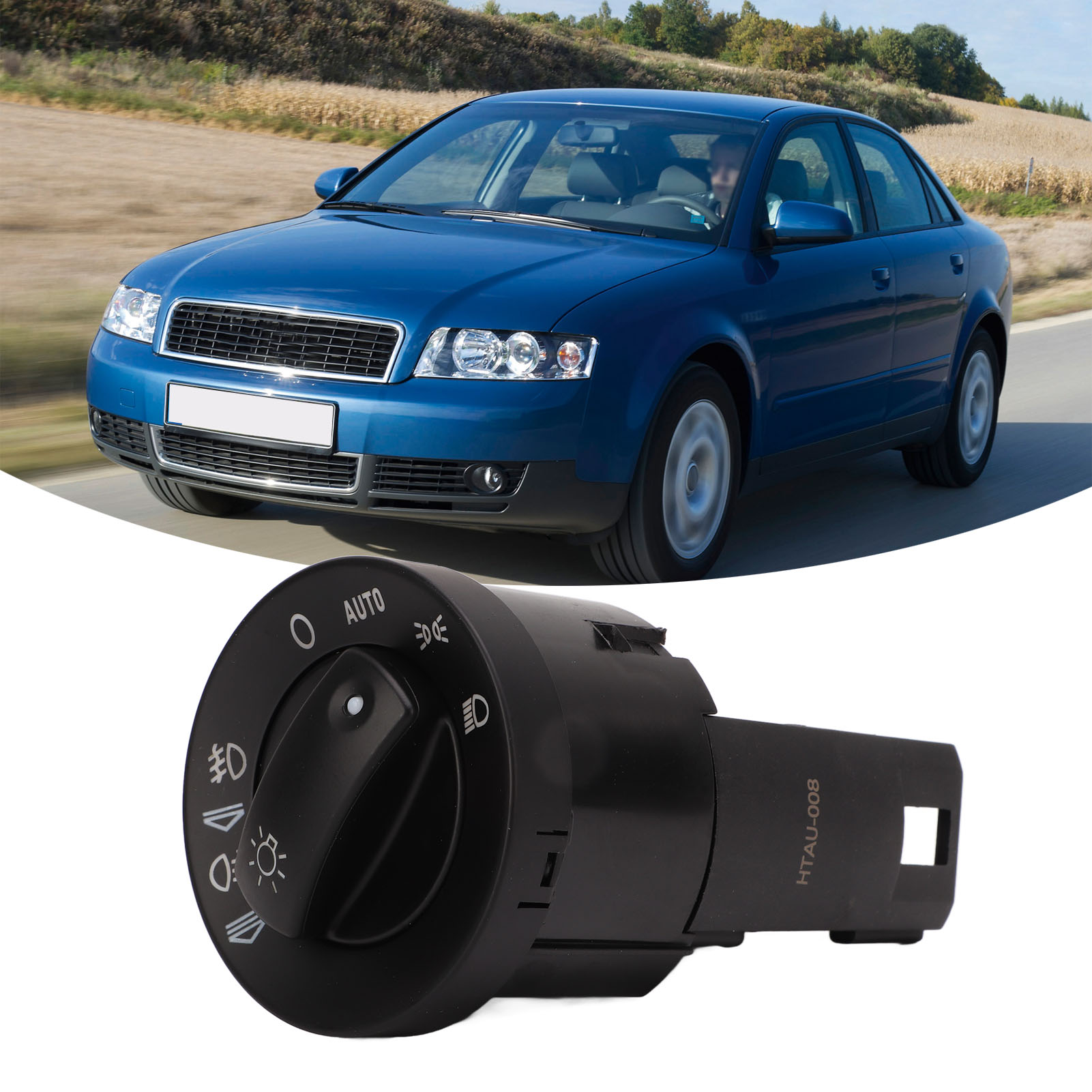 Kfz-scheinwerferschalter, Automatischer Scheinwerferregler, Frontscheinwerfer- Und Nebelscheinwerferschalter 8e0941531b, Geeignet Für Audi A4 Usw.