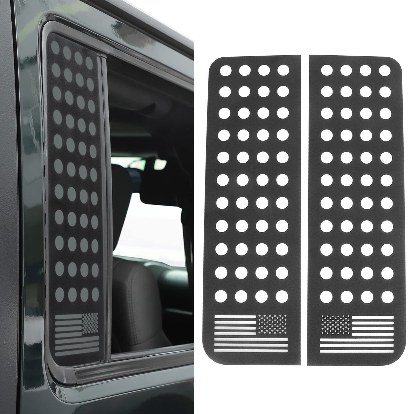 Aufkleber Aus Aluminiumlegierung Für Die Heckscheibe/tür Des 4-türigen Jeep Wrangler Jku 2007-2017 (4-türig)
