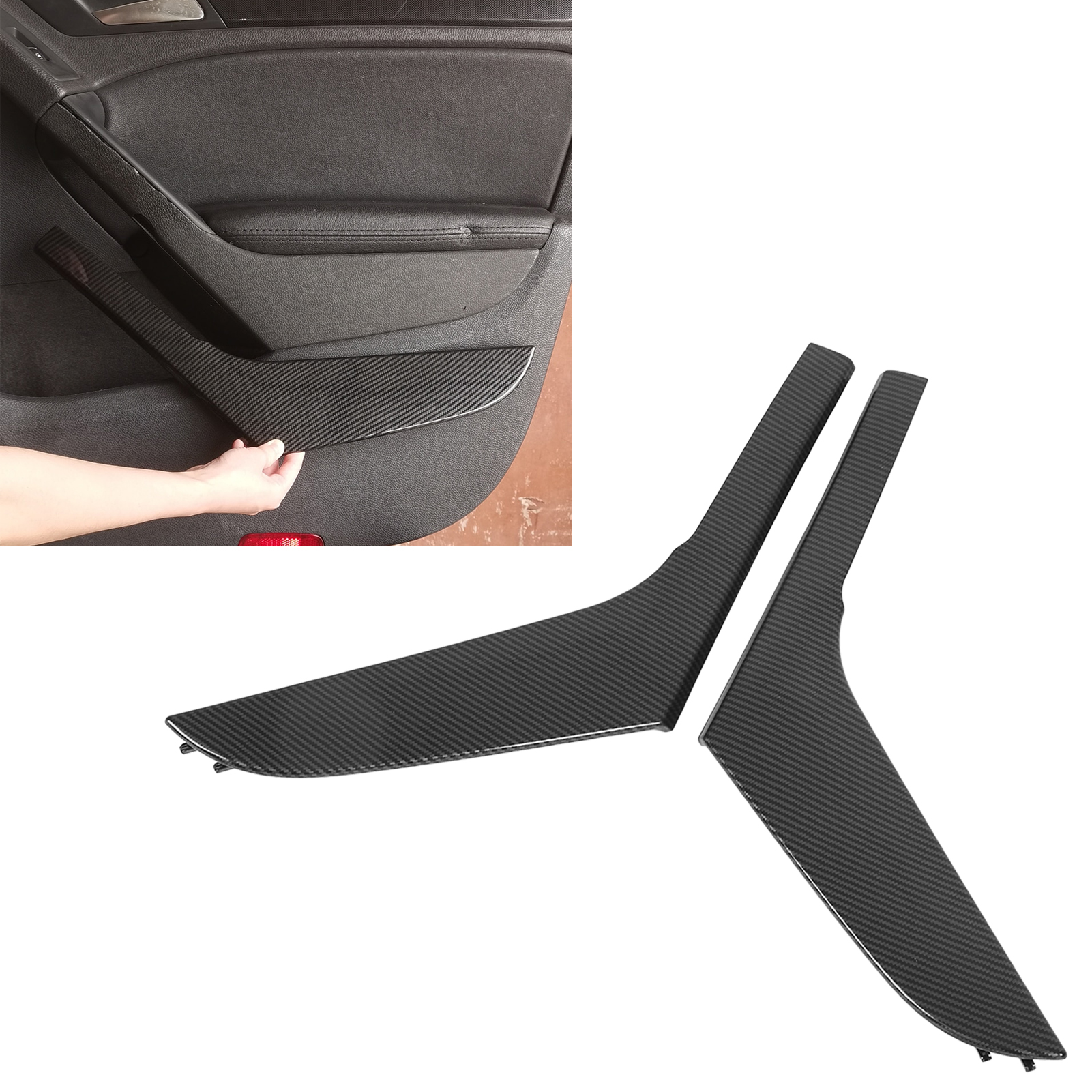 Innentürgriffabdeckungen (ein Paar, Links Und Rechts) Für Volkswagen Vw Golf 6 Gti Mk6 2009-2014.