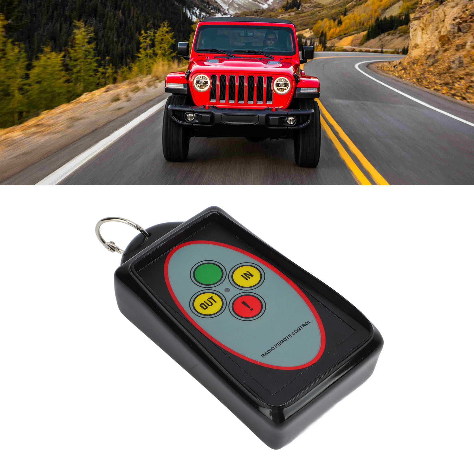 12/24v Elektrisches Seilwindenrelais, Funkschalter Für Offroad-seilwinde (mit Integrierter Batterie)